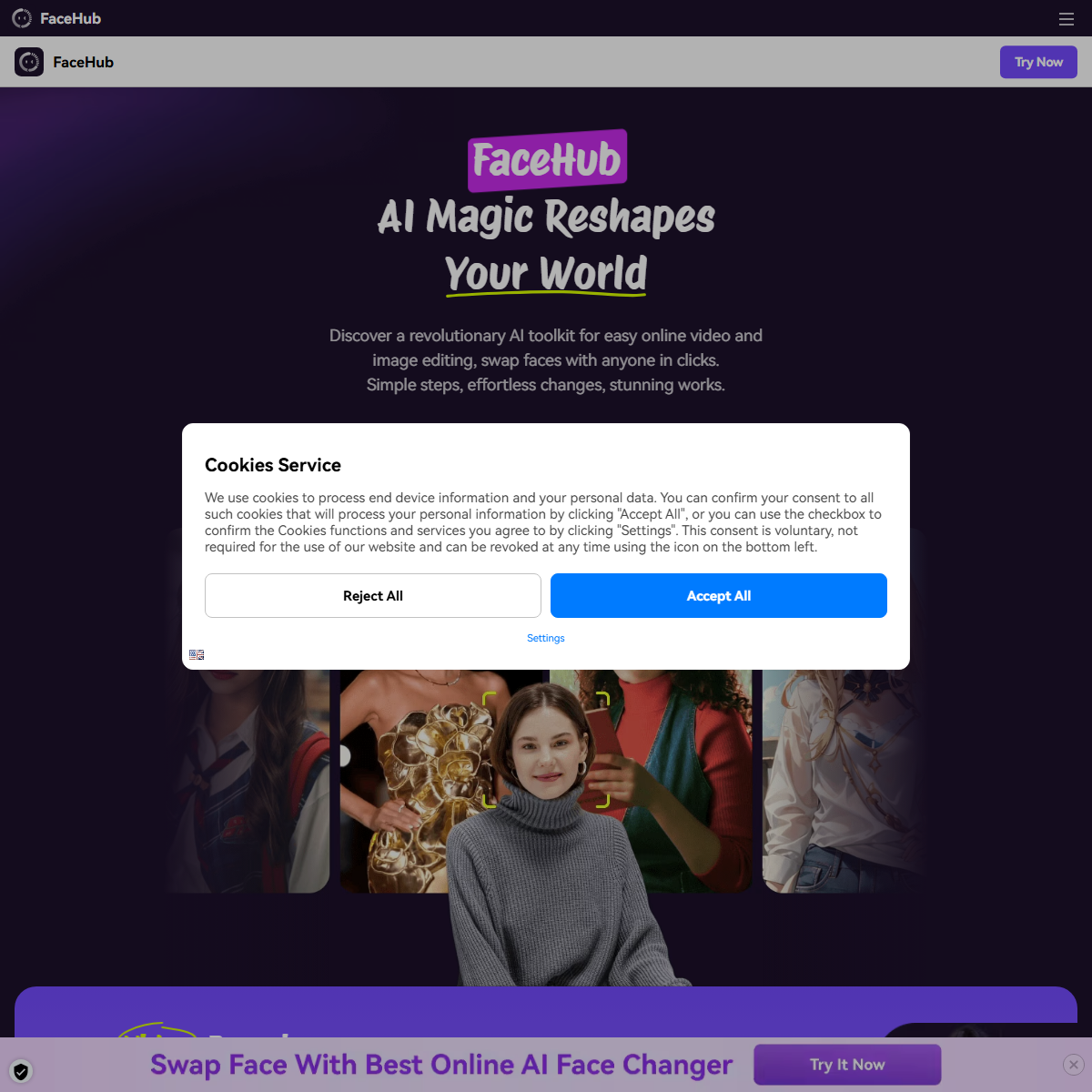 FaceMod - image editing Tool Screenshot