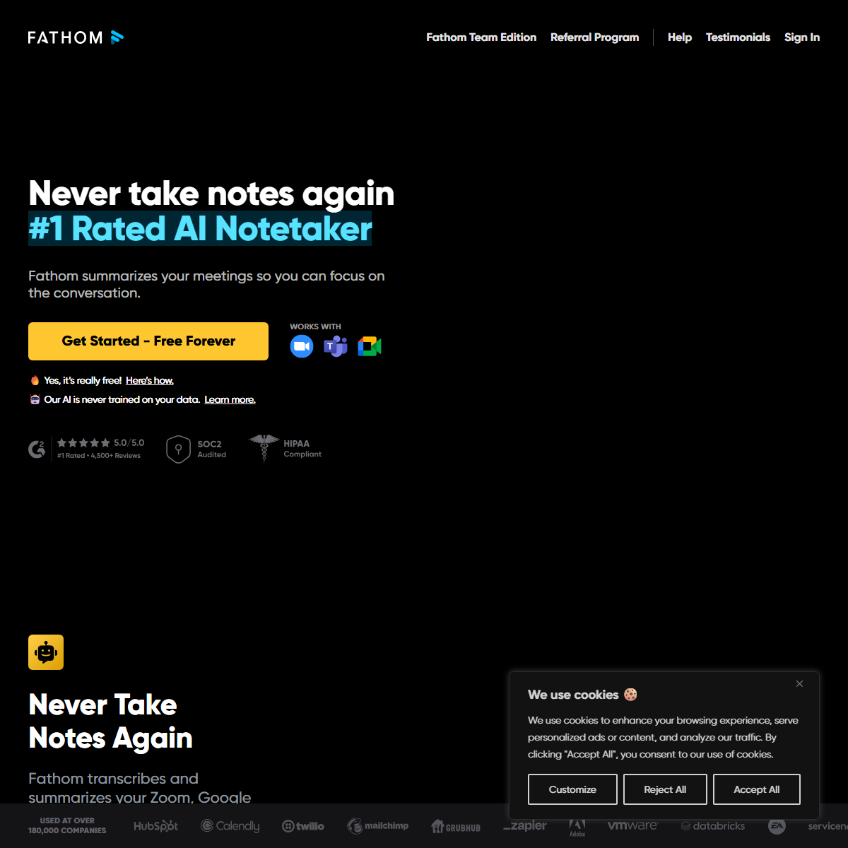 Fathom - summarizer Tool Screenshot