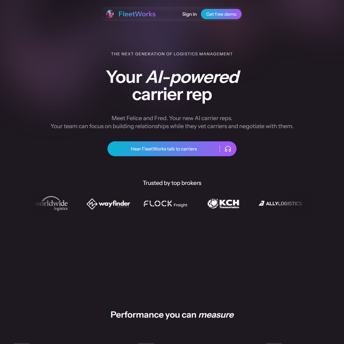 FleetWorks - customer support Tool Screenshot