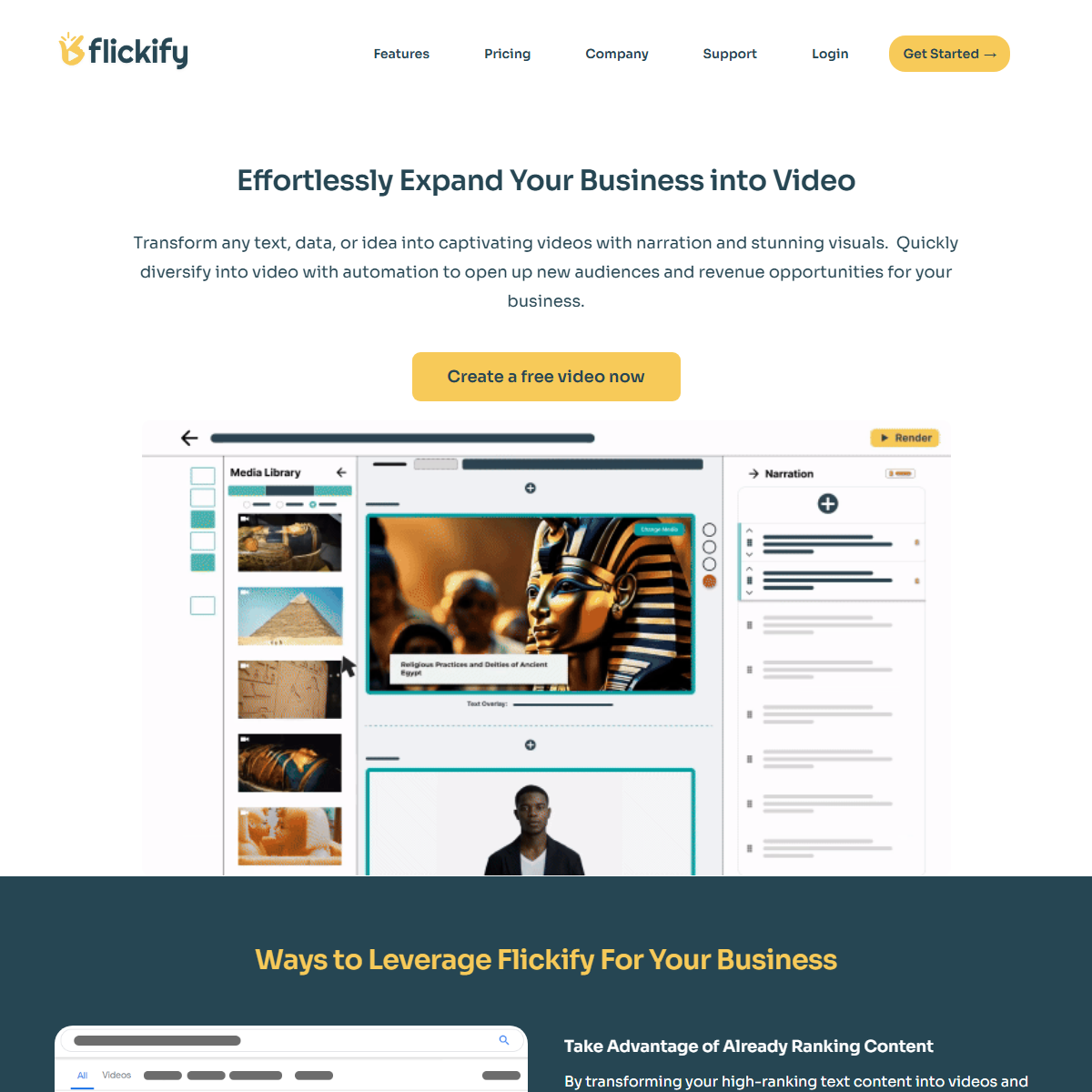 Flickify - video generators Tool Screenshot