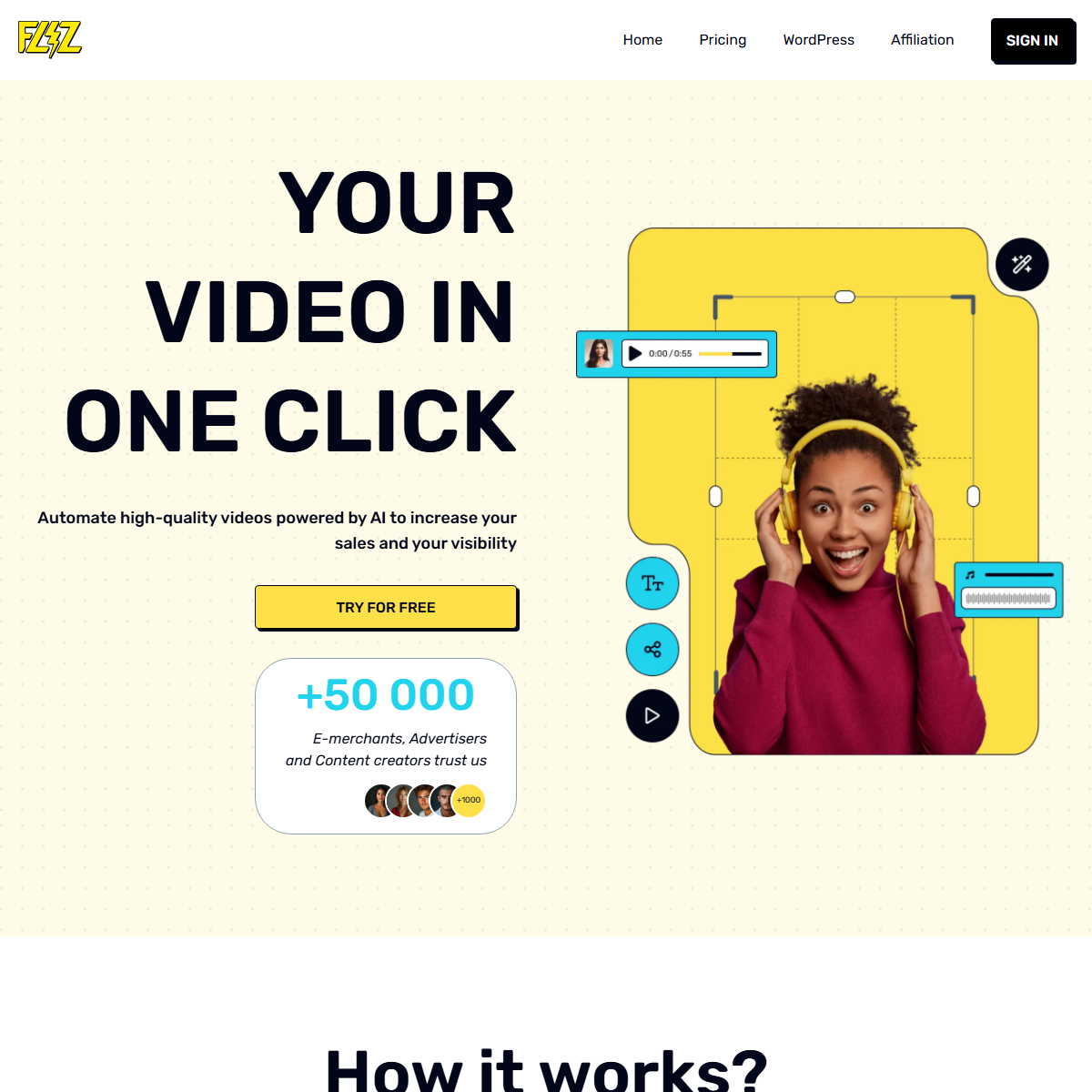 Fliz - video generators Tool Screenshot
