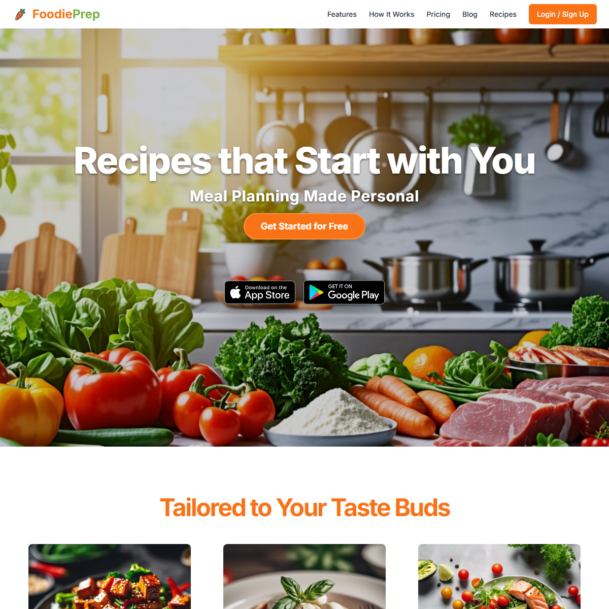 FoodiePrep - health Tool Screenshot