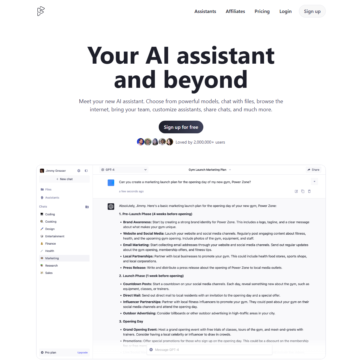 ForeFront AI - writing generators Tool Screenshot