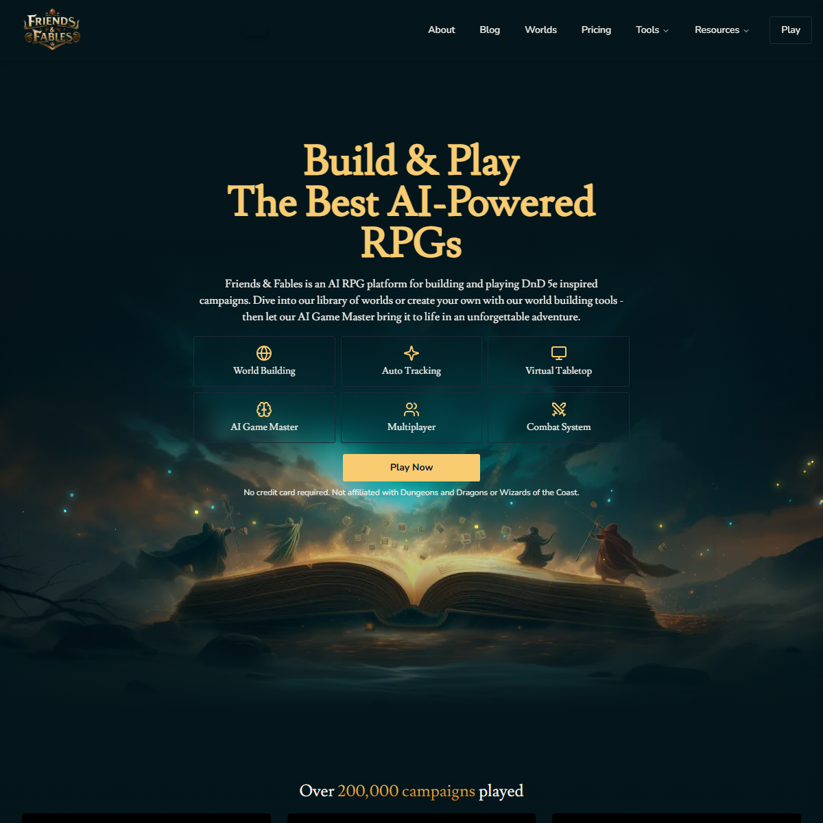 Friends & Fables - gaming Tool Screenshot