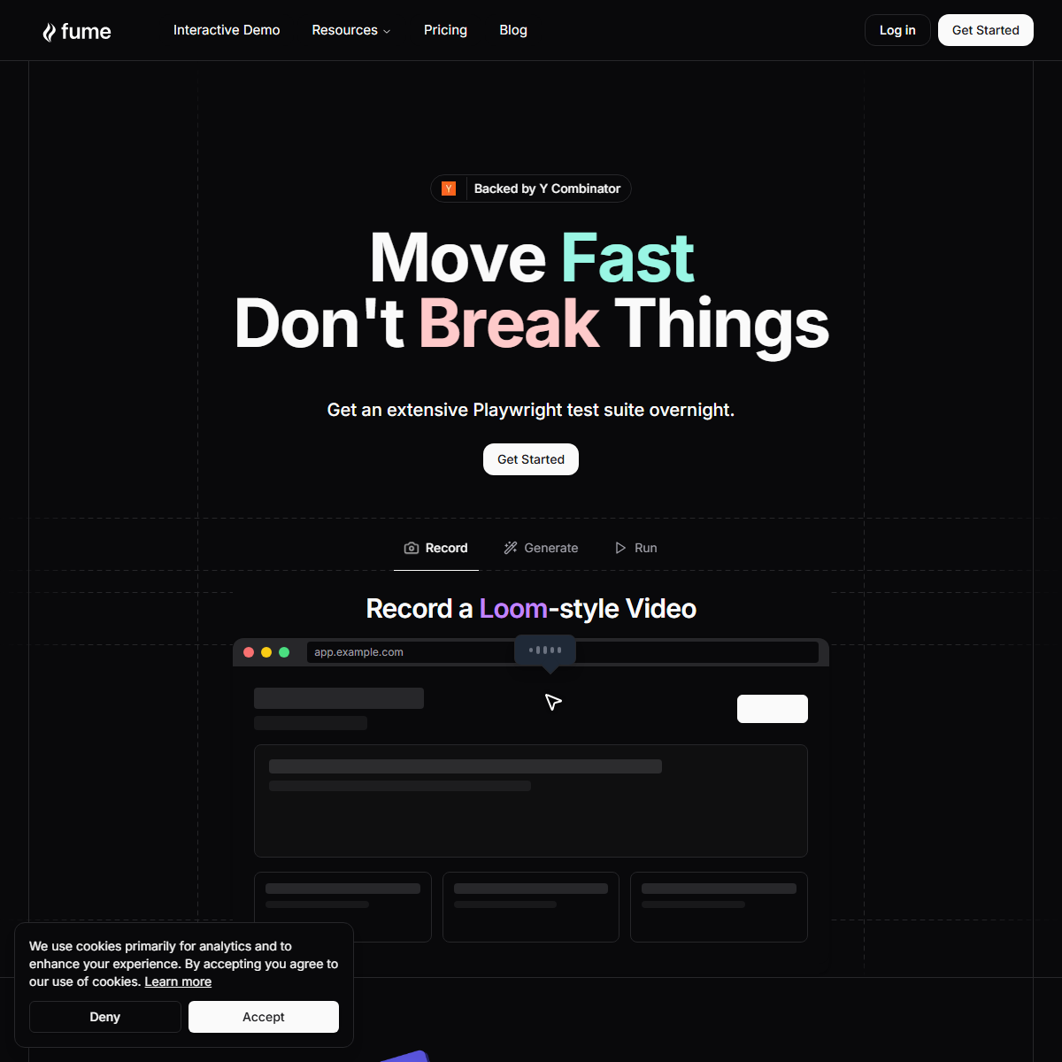 FumeDev - code assistant Tool Screenshot