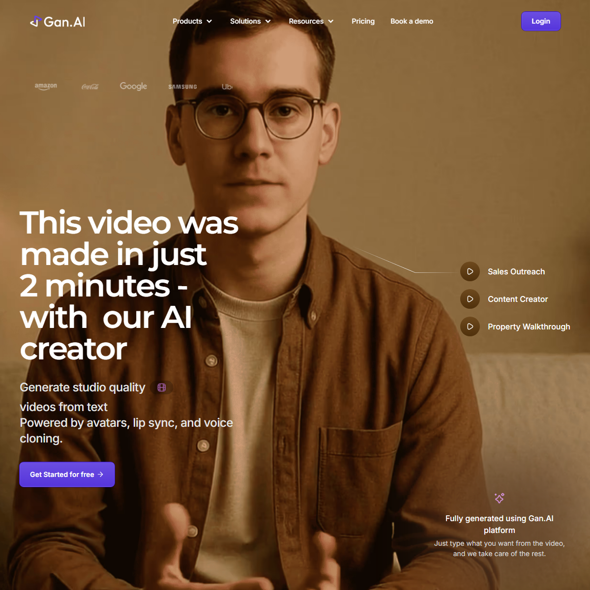 Gan.ai - video generators Tool Screenshot