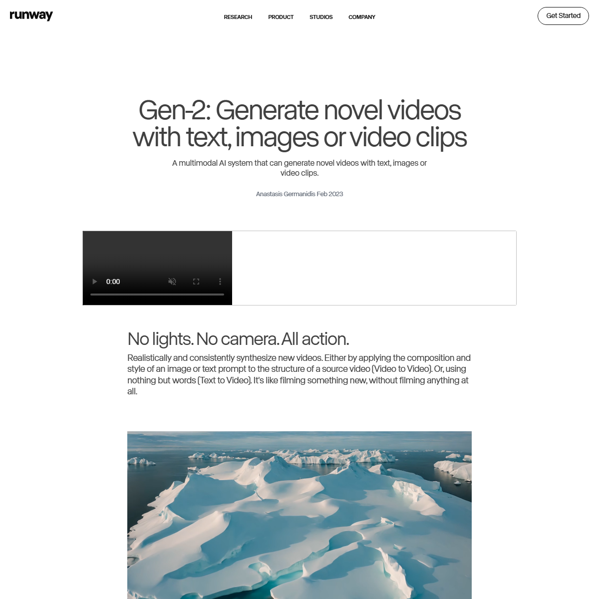 Gen-2 by Runway - video generators Tool Screenshot
