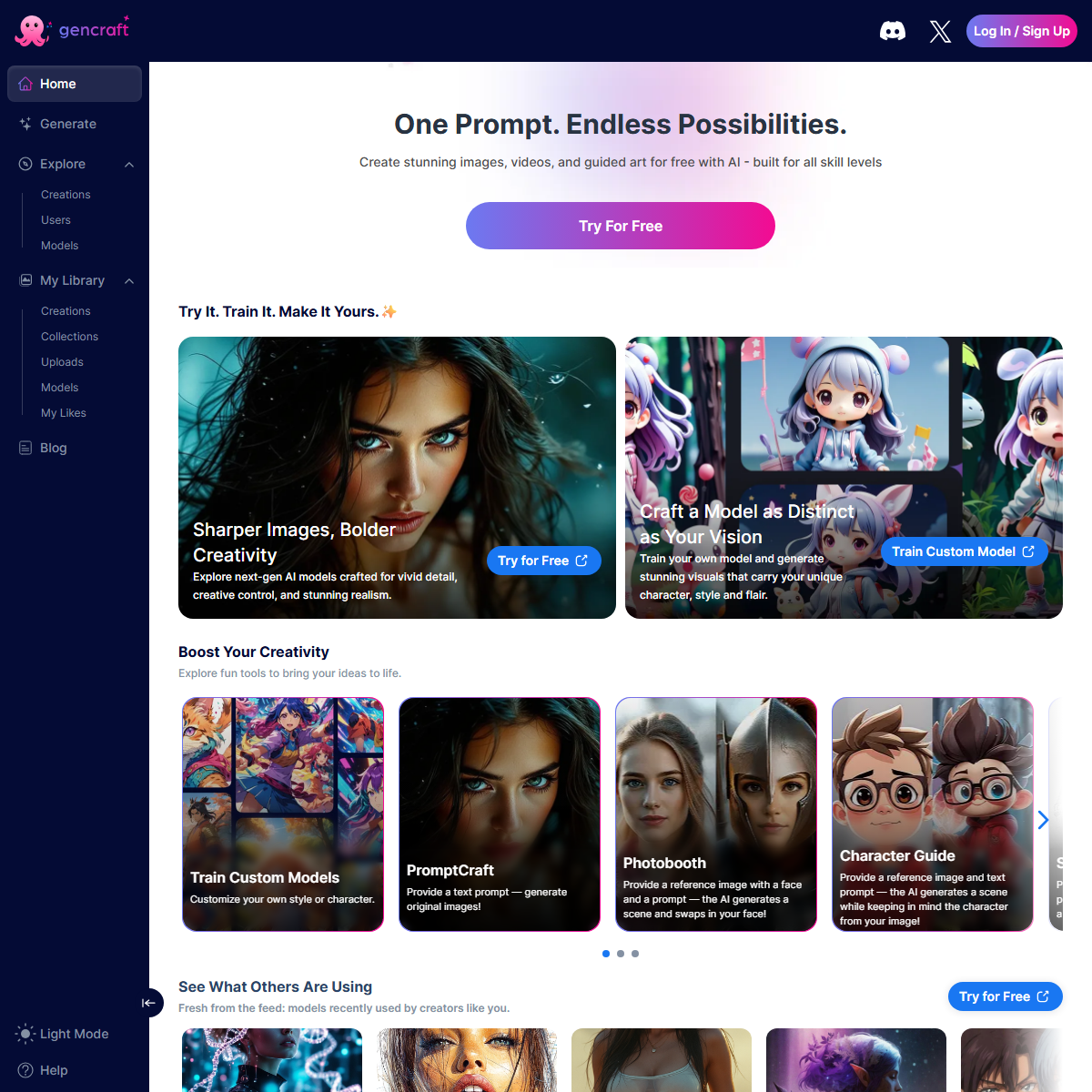 Gencraft - image generators Tool Screenshot