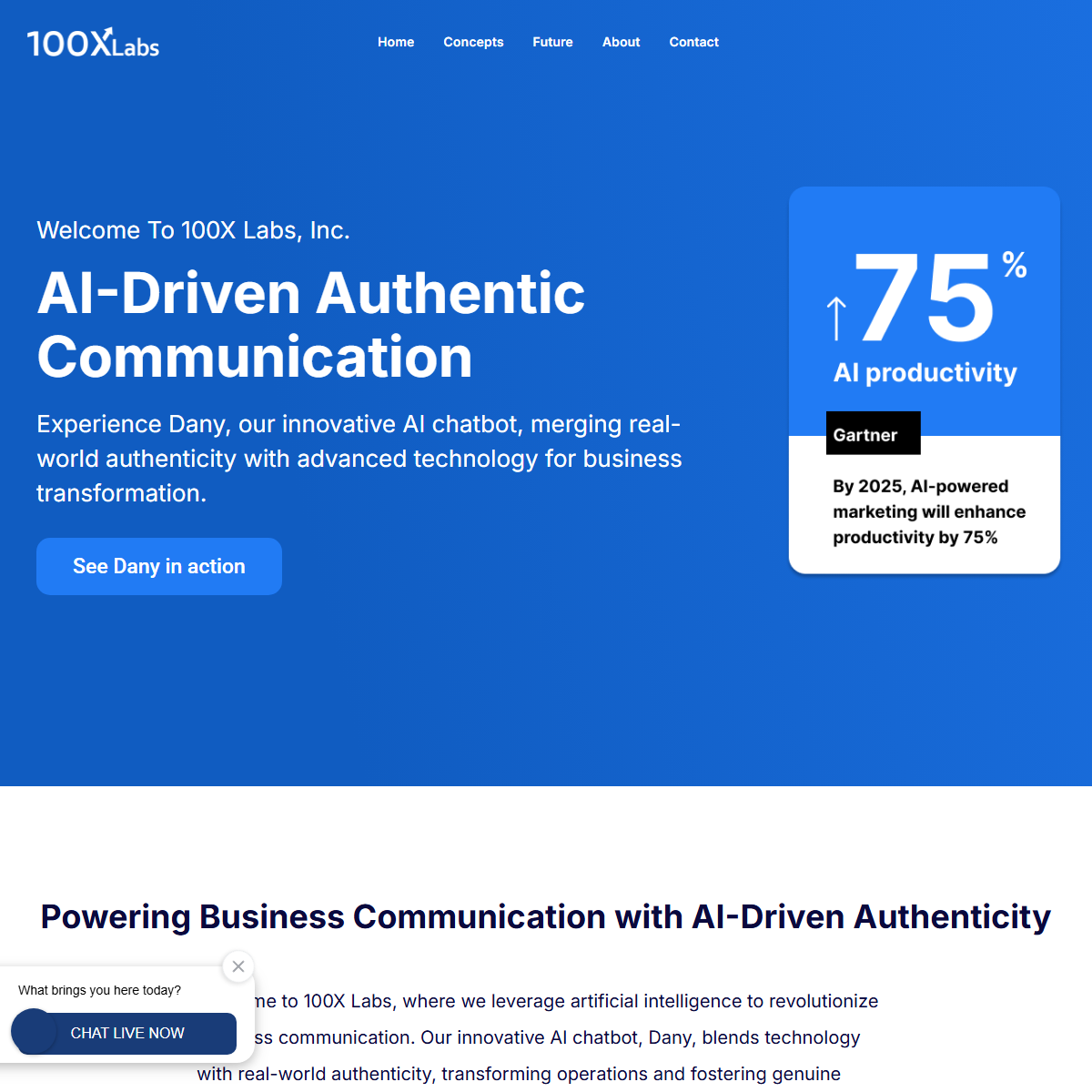 Get100X - AI chatbots Tool Screenshot