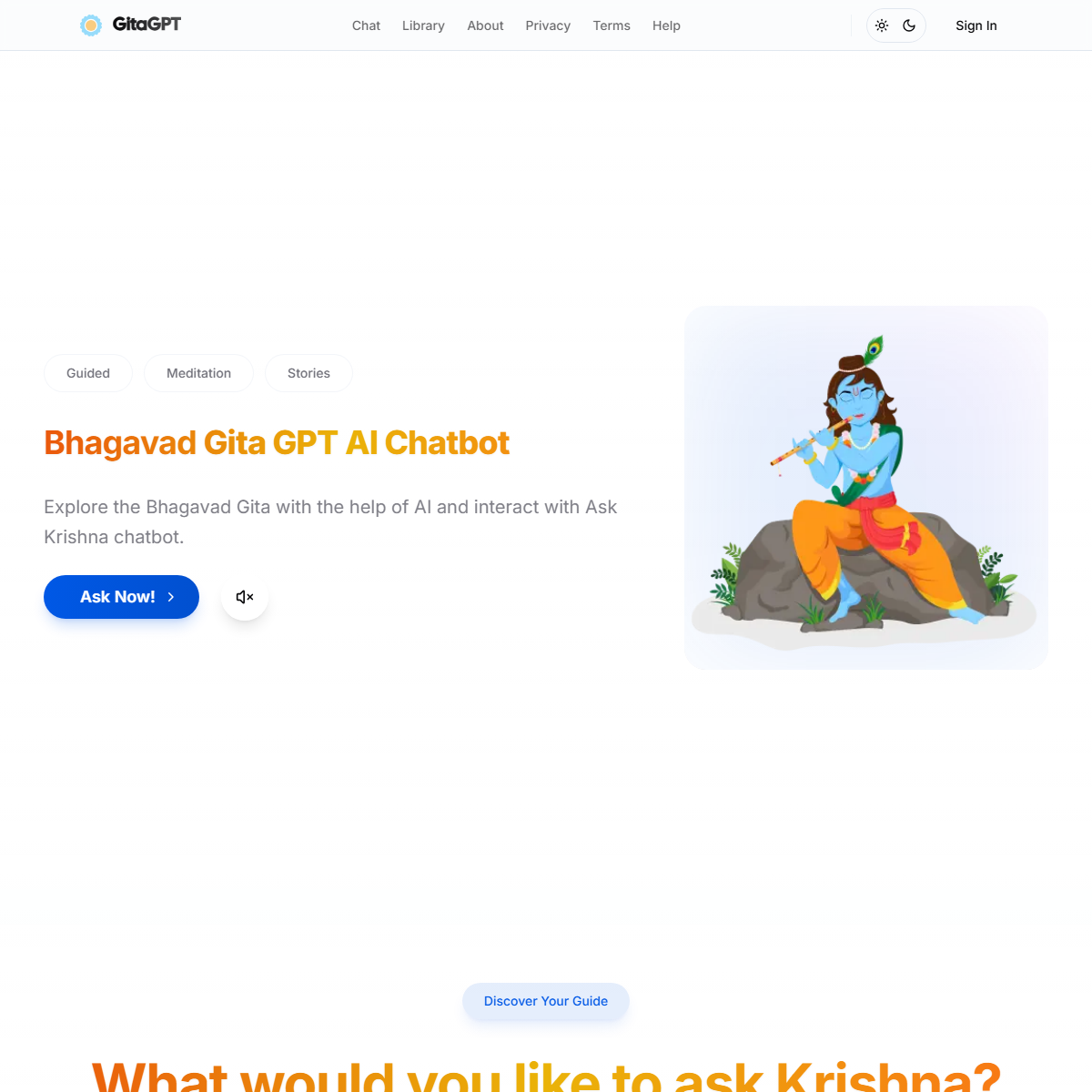 GitaGPT - religion Tool Screenshot