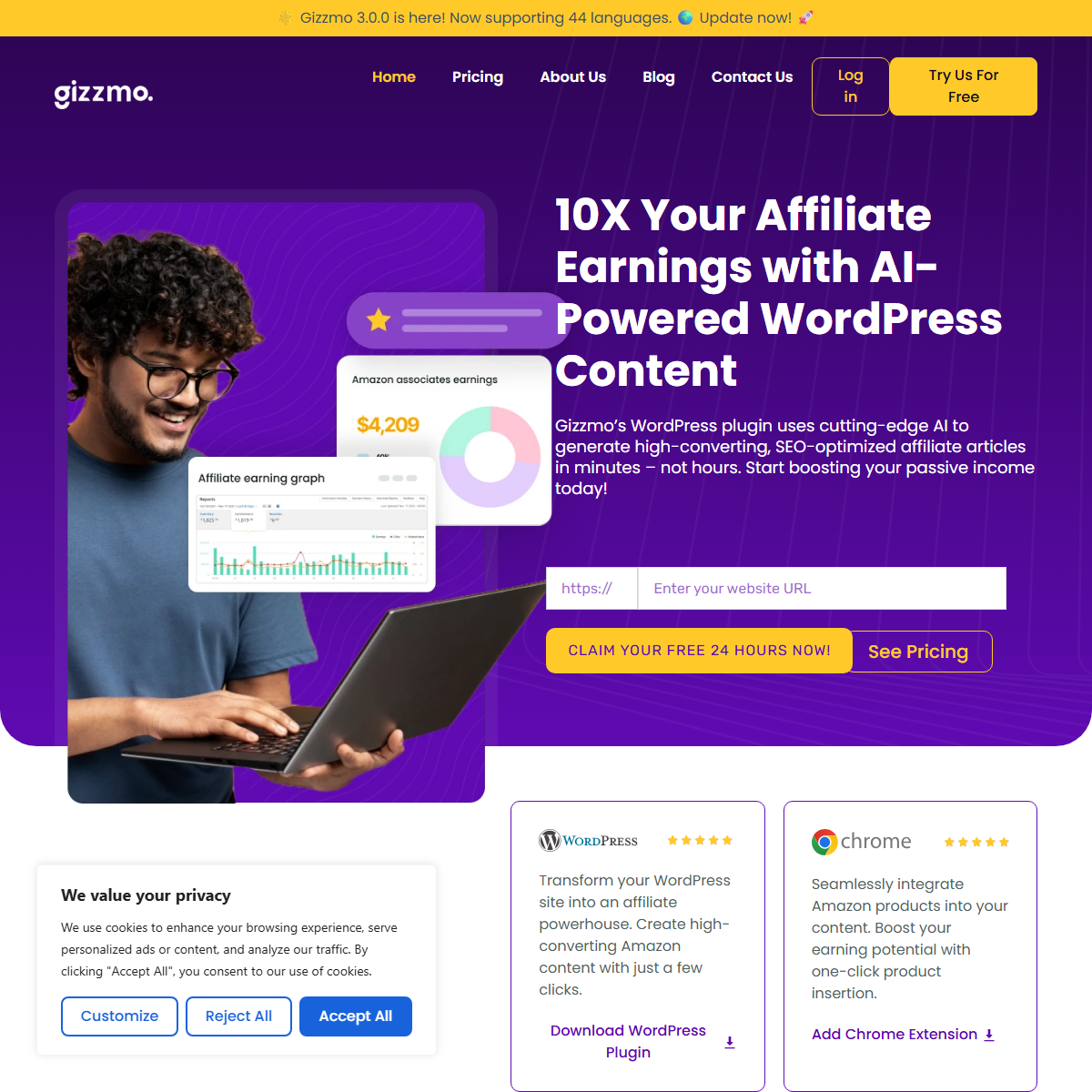 Gizzmo - SEO Tool Screenshot