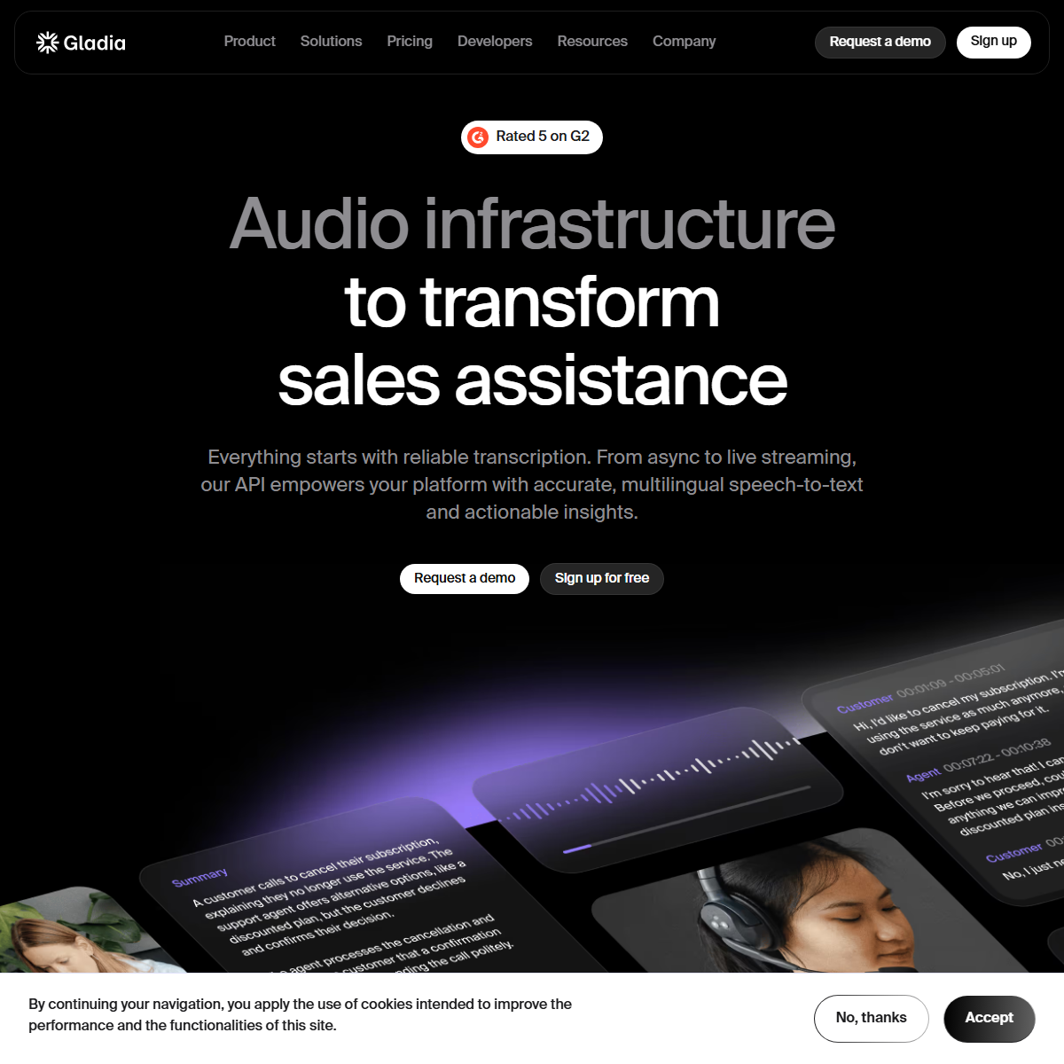 Gladia - translator Tool Screenshot