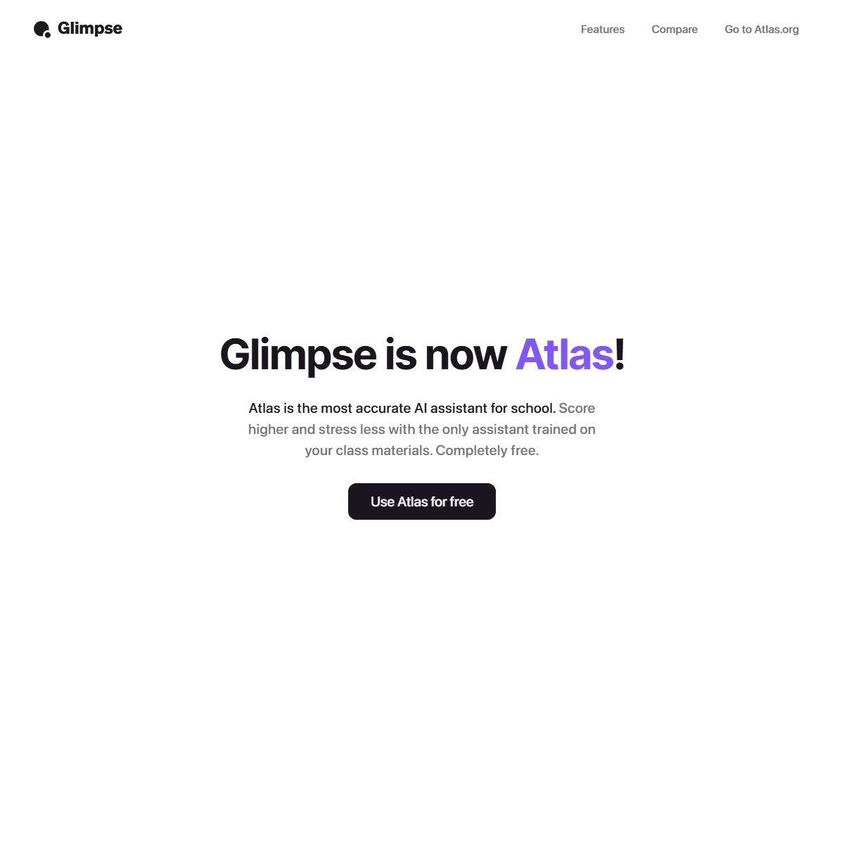 Glimpse - research Tool Screenshot