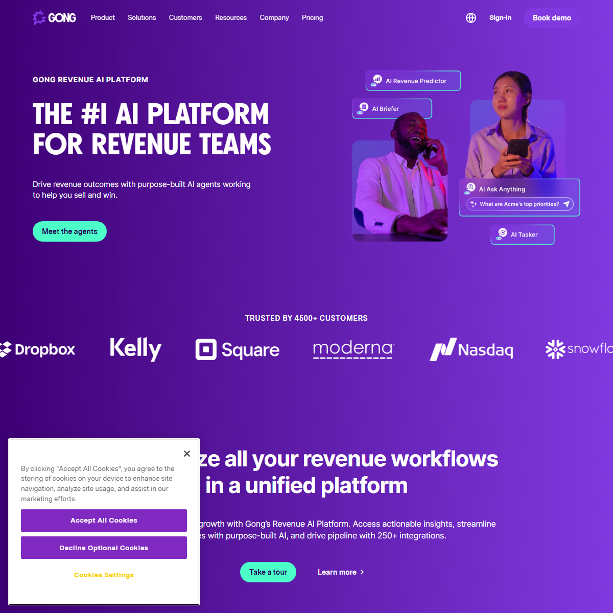 Gong - sales assistant Tool
