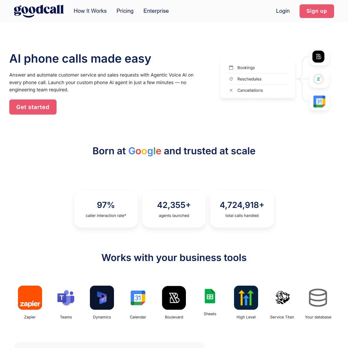 Goodcall - customer support Tool Screenshot