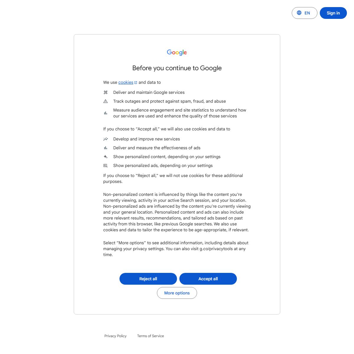 Google Gemini - AI chatbots Tool Screenshot