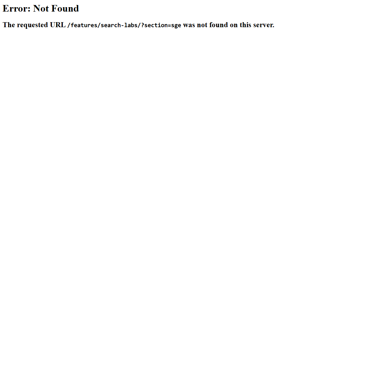 Google SGE - search engine Tool Screenshot