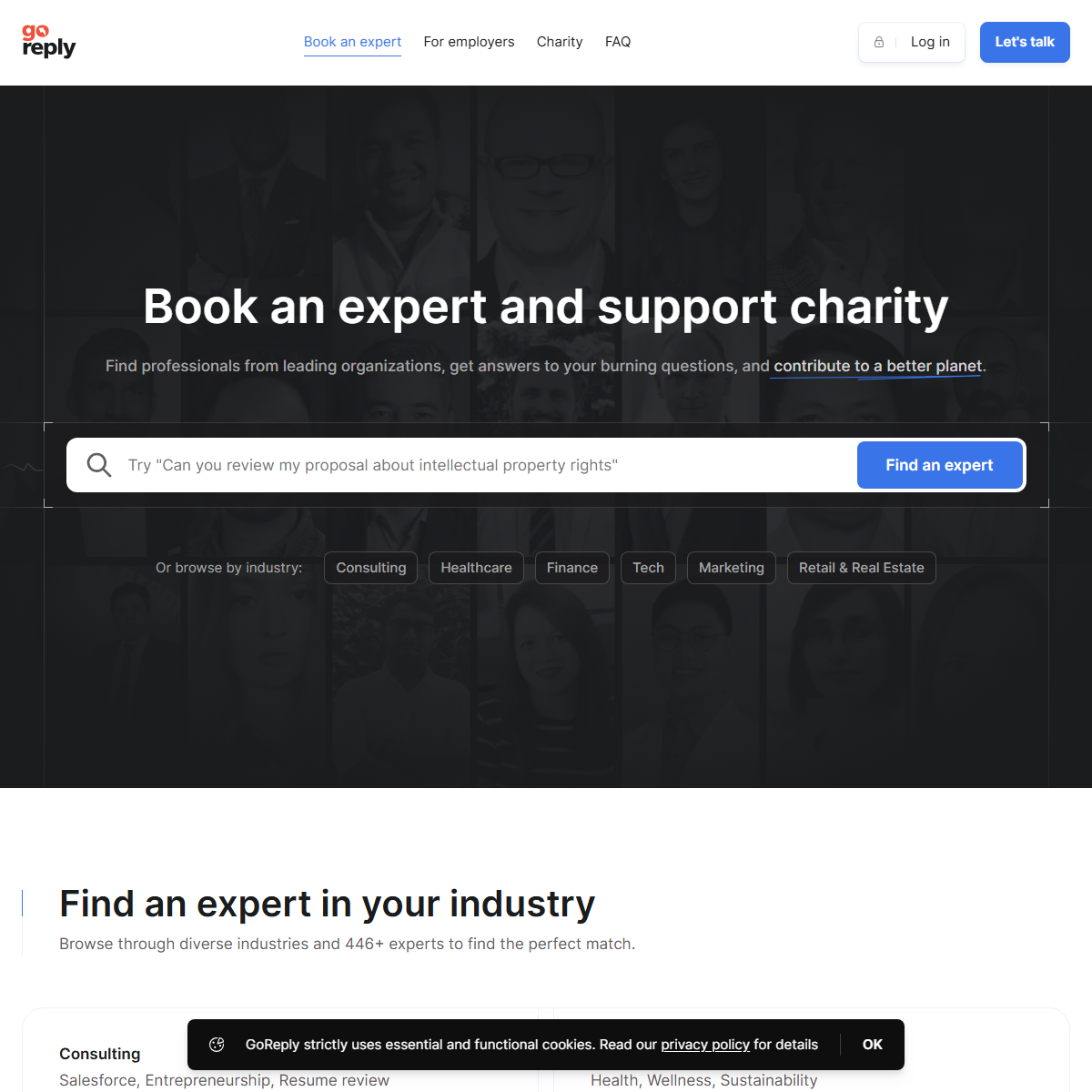 GoReply - research Tool Screenshot