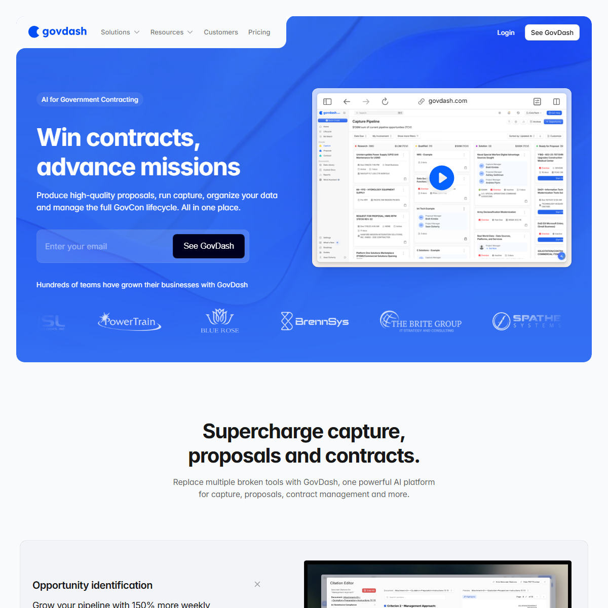 GovDash - legal Tool Screenshot