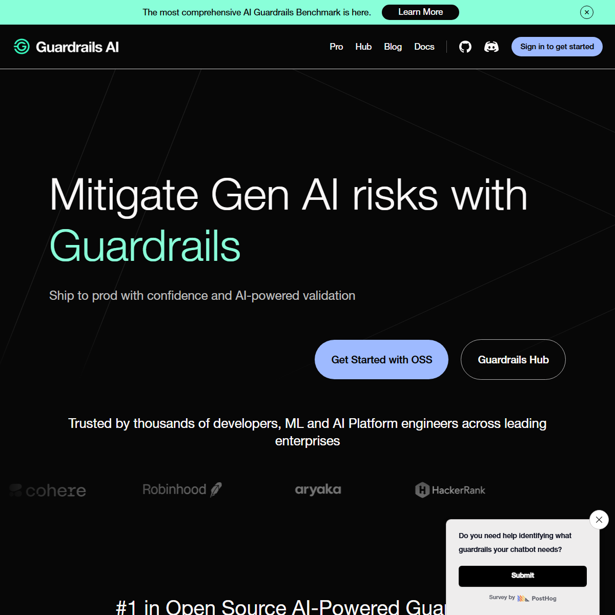 Guardrails - AI agents Tool Screenshot