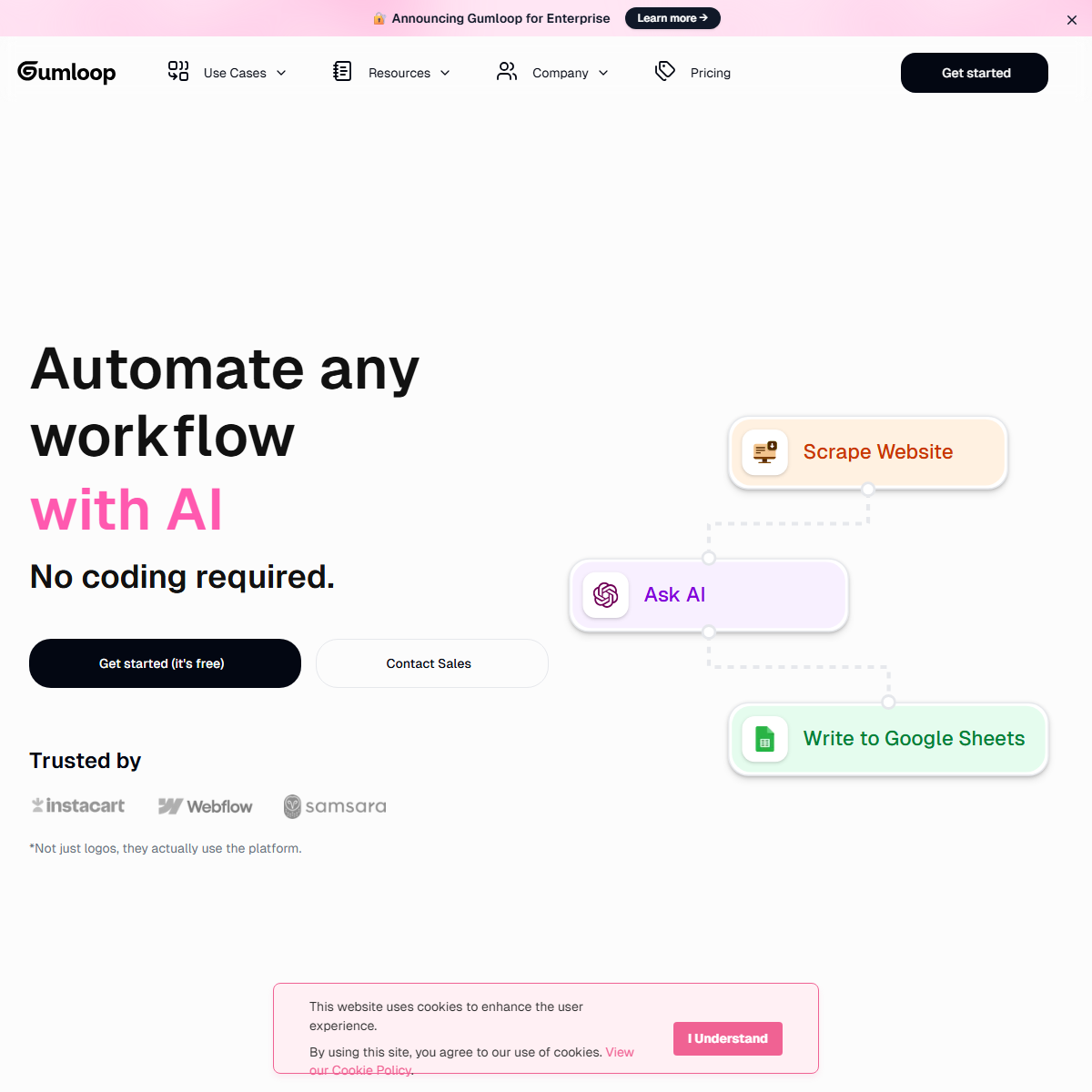 Gumloop - low-code/no-code Tool Screenshot