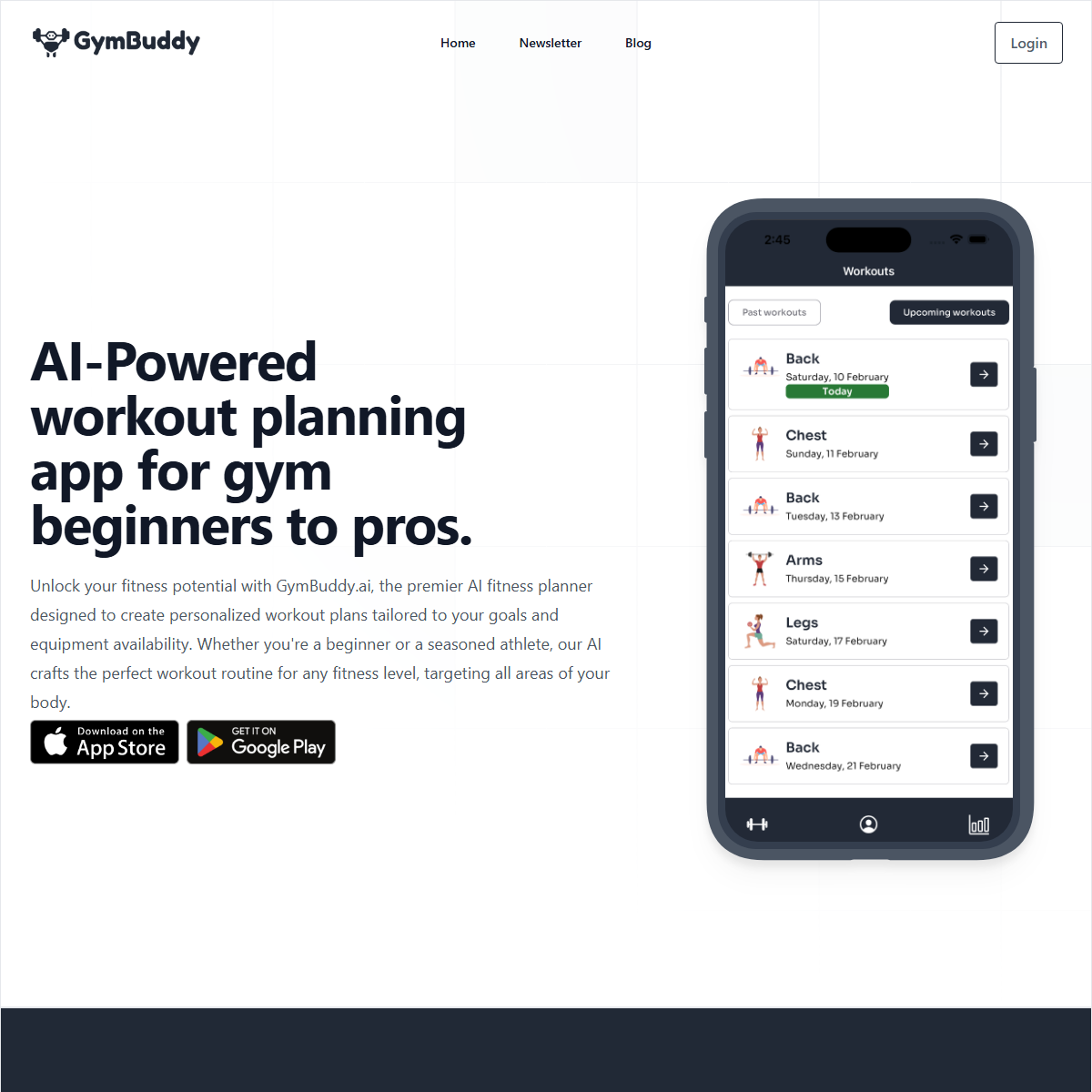 GymBuddy AI - fitness Tool Screenshot