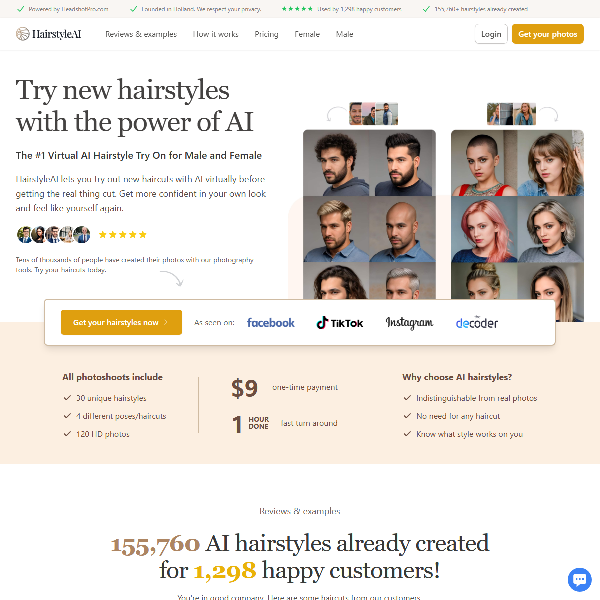 HairstyleAI - fashion Tool Screenshot