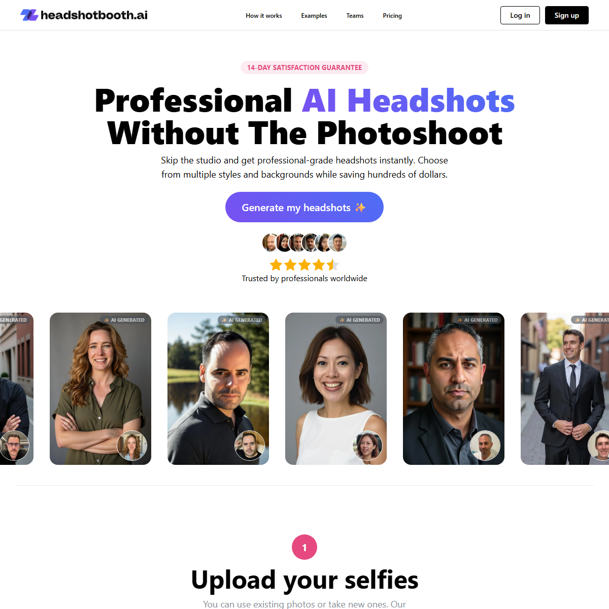 HeadshotBooth - portrait generators Tool Screenshot