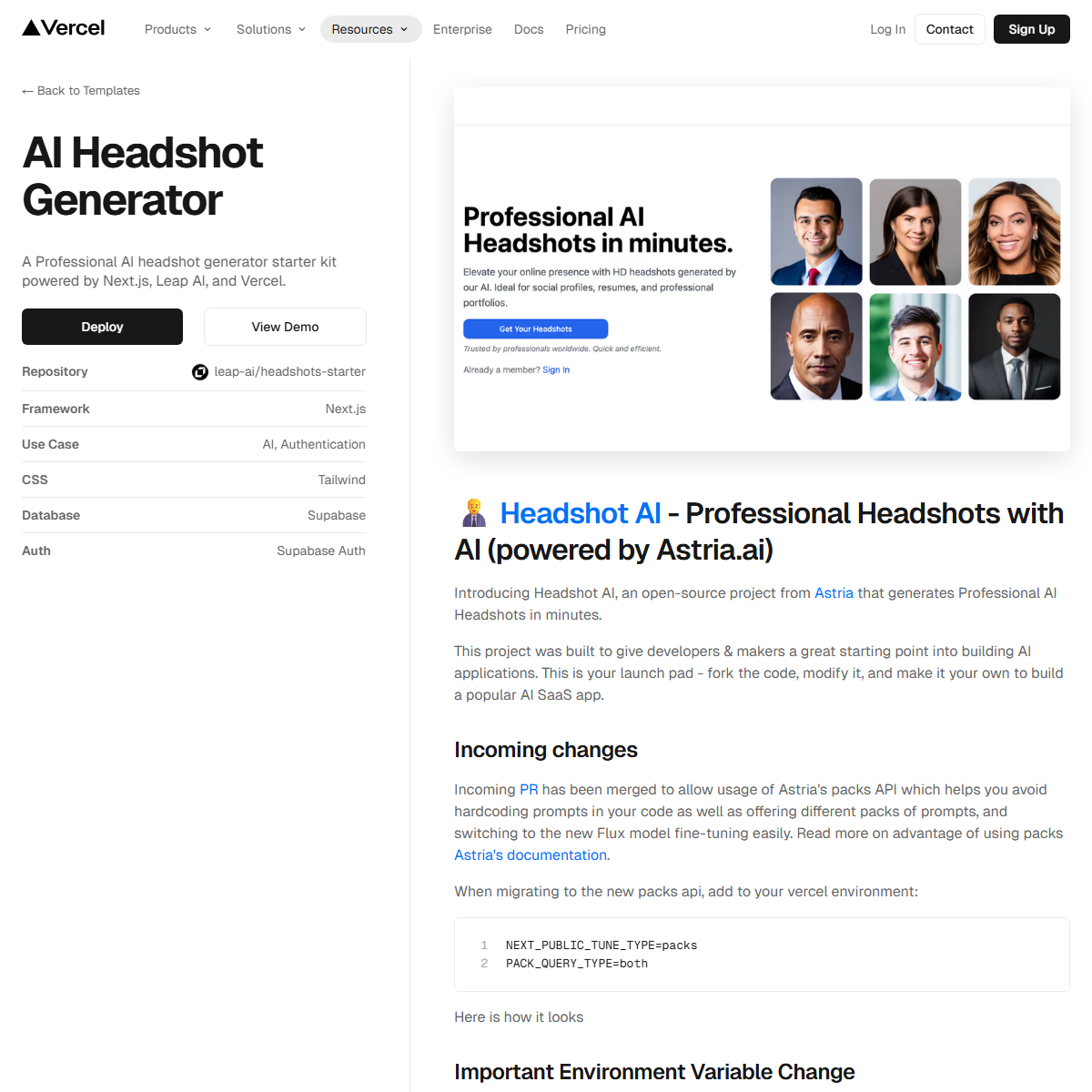 HeadshotGenerator.io - portrait generators Tool Screenshot