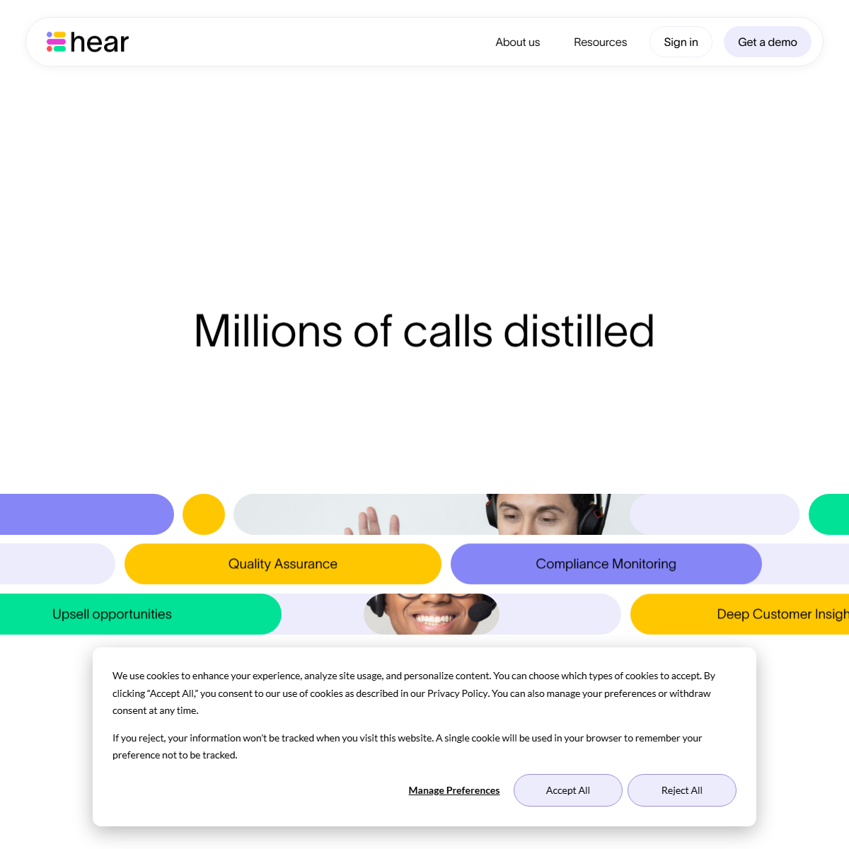 Hear - customer support Tool Screenshot