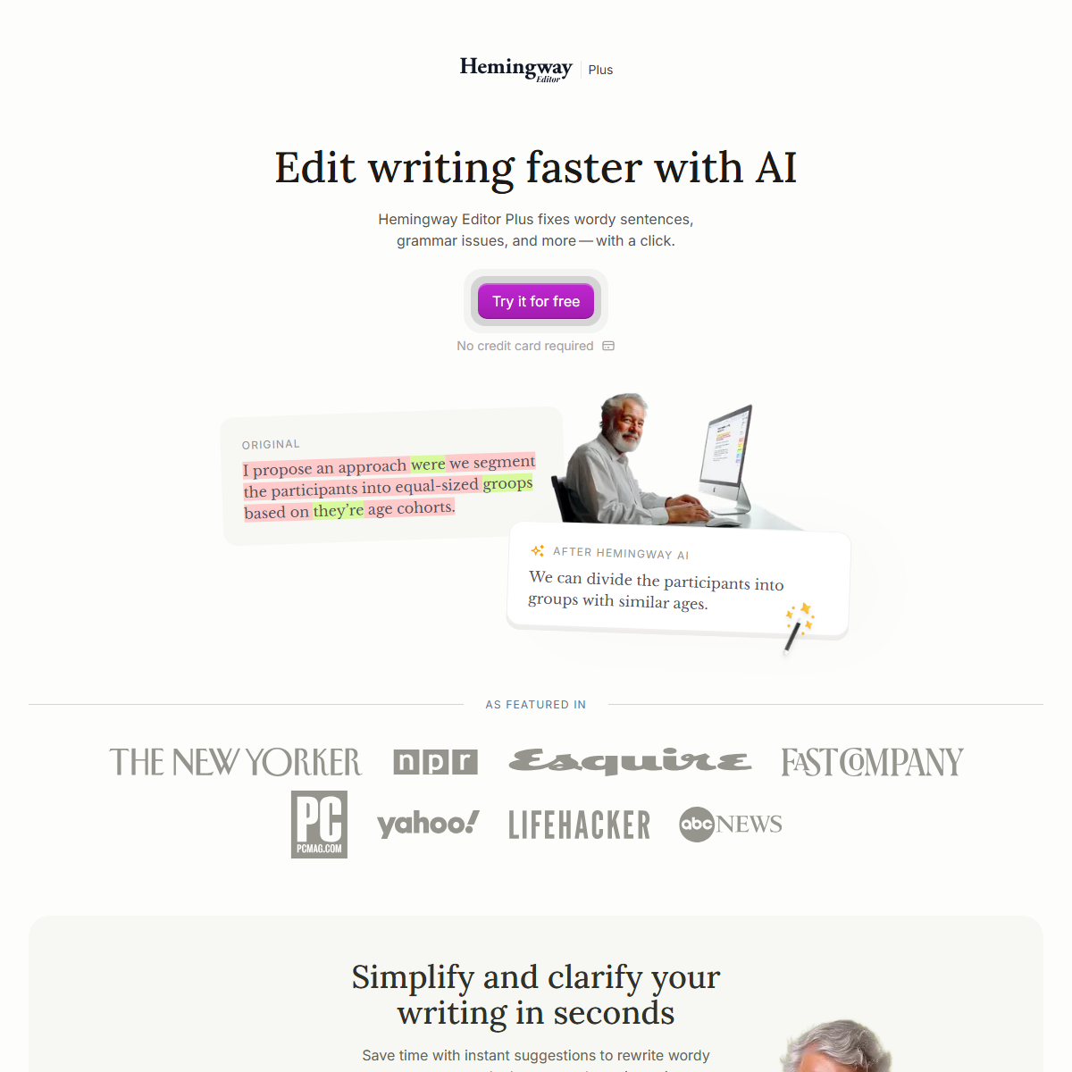 Hemingway Editor - writing generators Tool Screenshot
