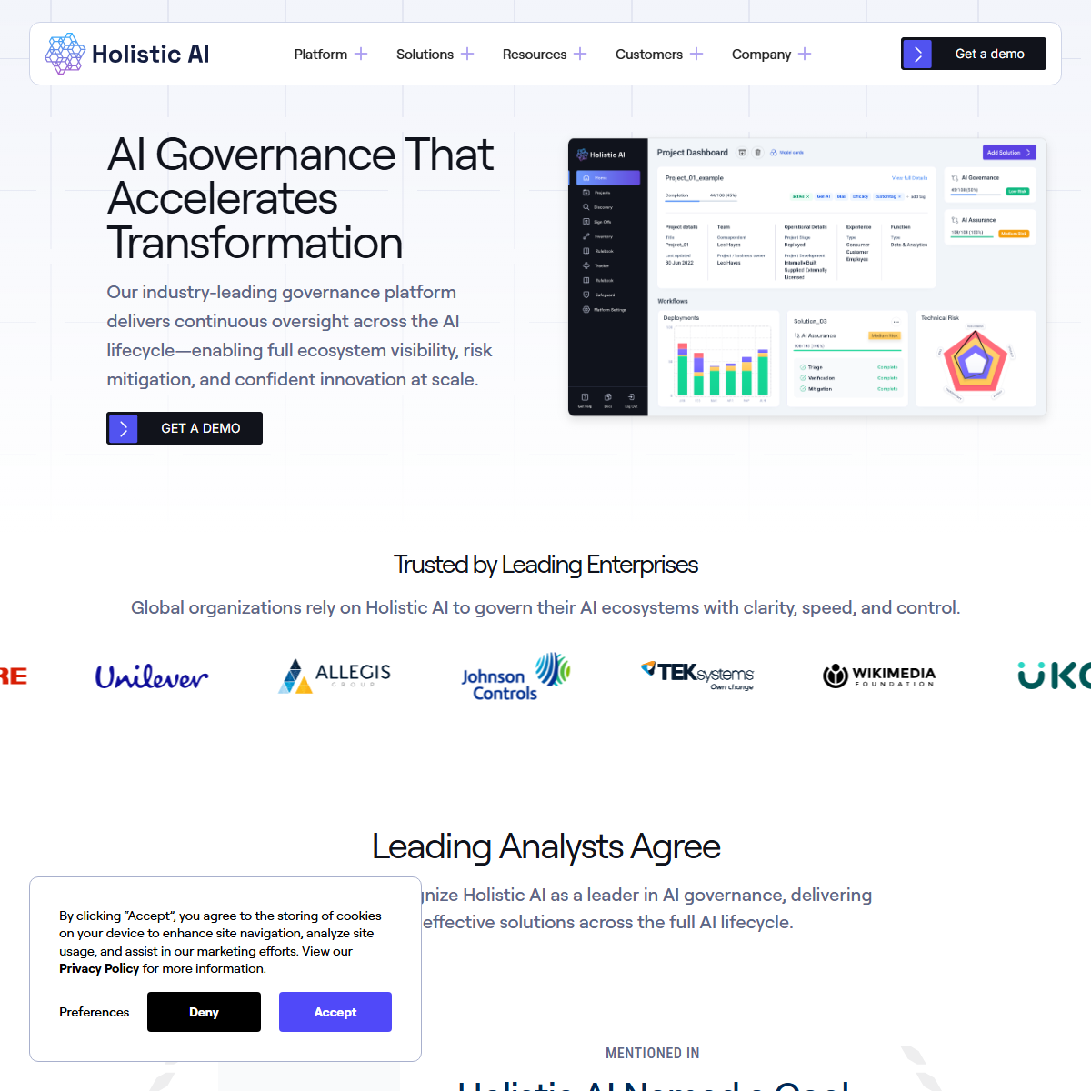 Holistic AI - AI agents Tool Screenshot