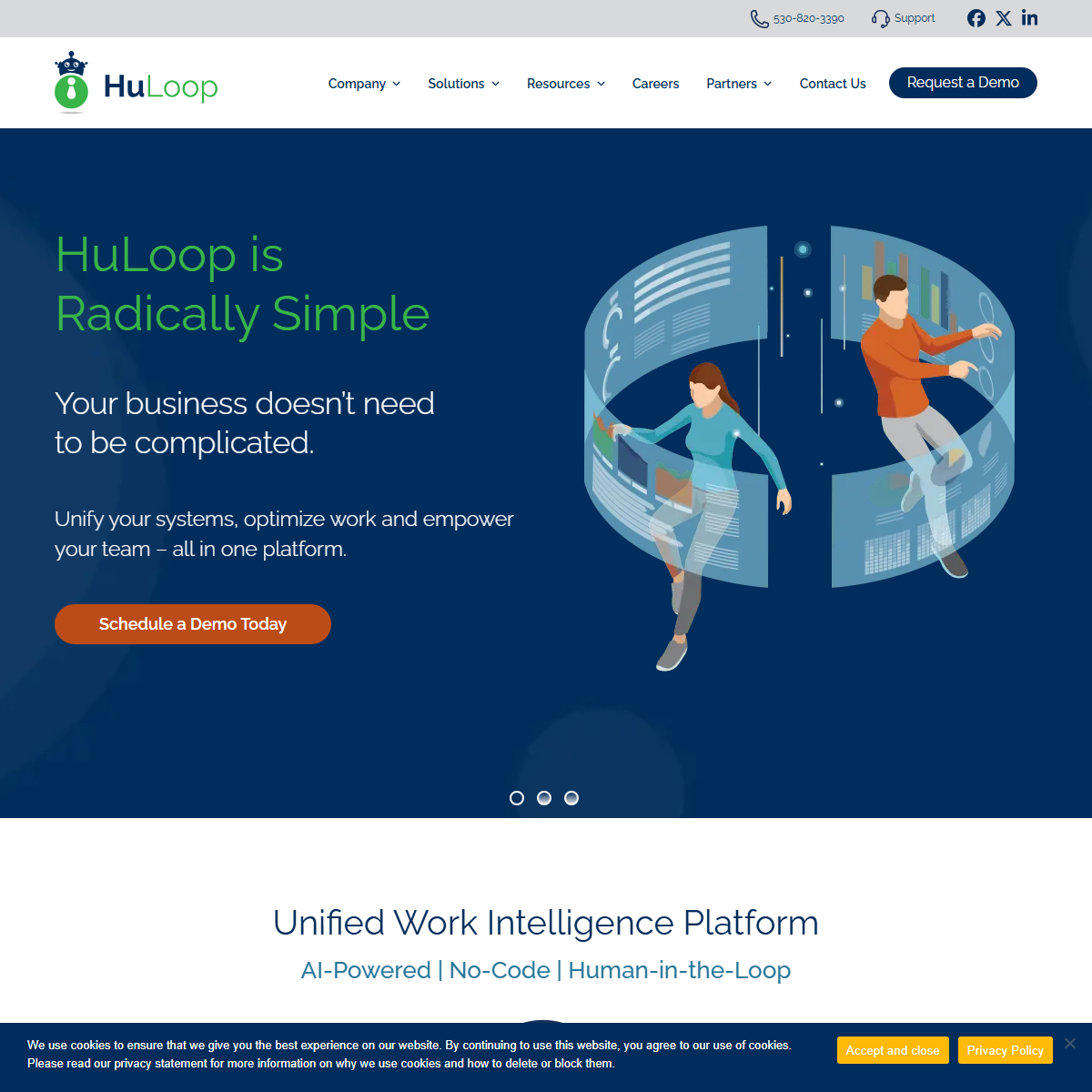 HuLoop Automation - low-code/no-code Tool Screenshot