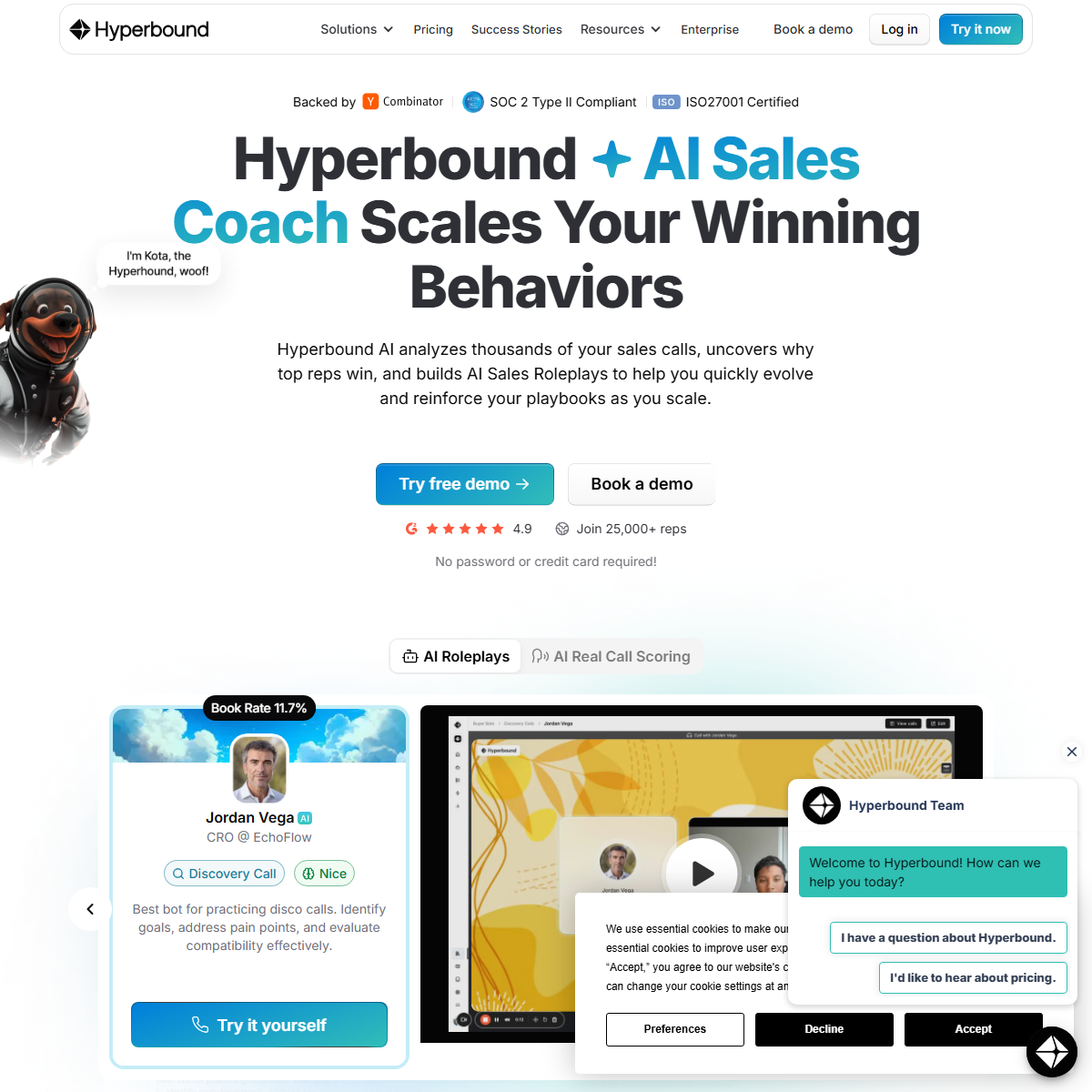 Hyperbound - sales assistant Tool Screenshot