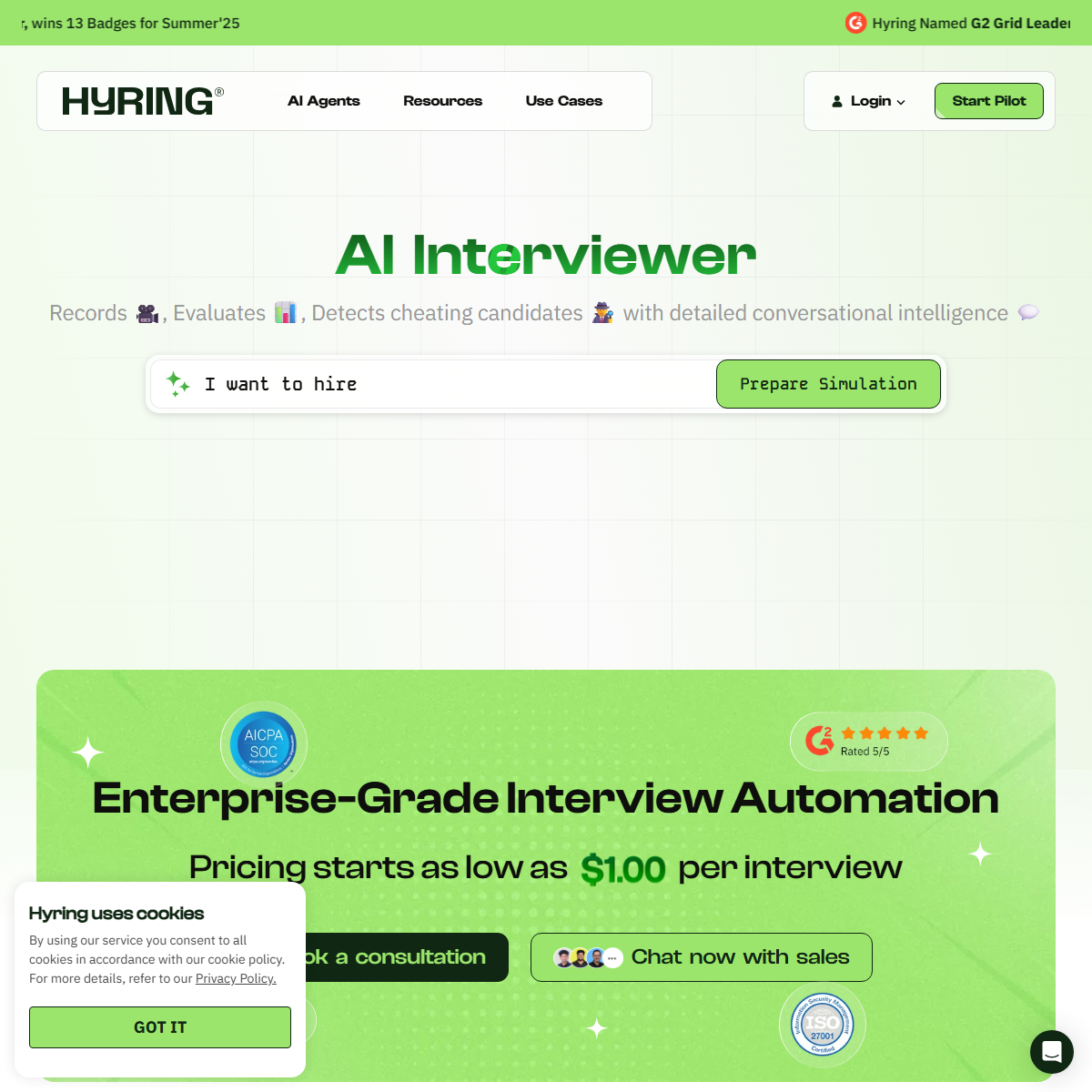 Hyring - human resources Tool Screenshot