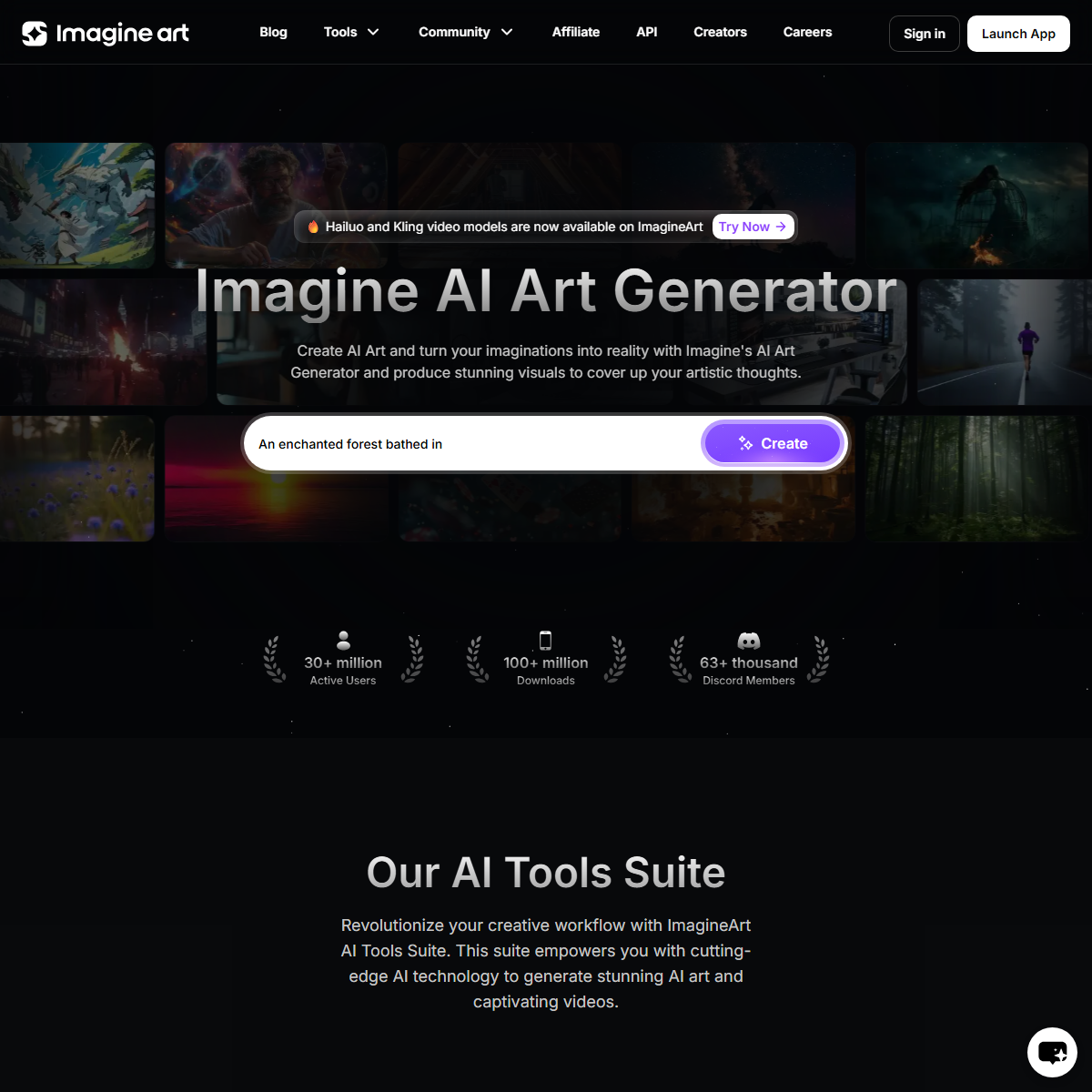Imagine - text to image Tool Screenshot