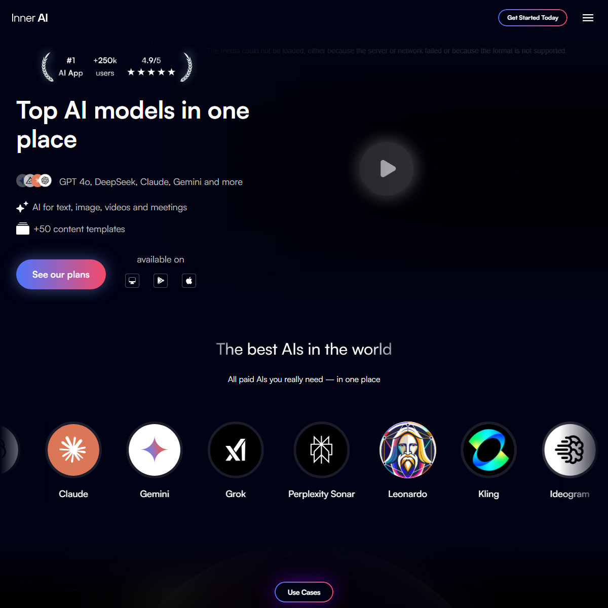 Inner AI - workflows Tool Screenshot