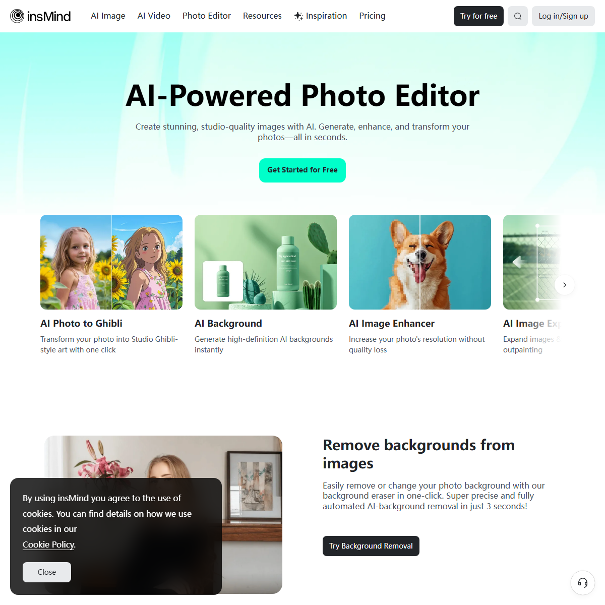 insMind - design generators Tool Screenshot