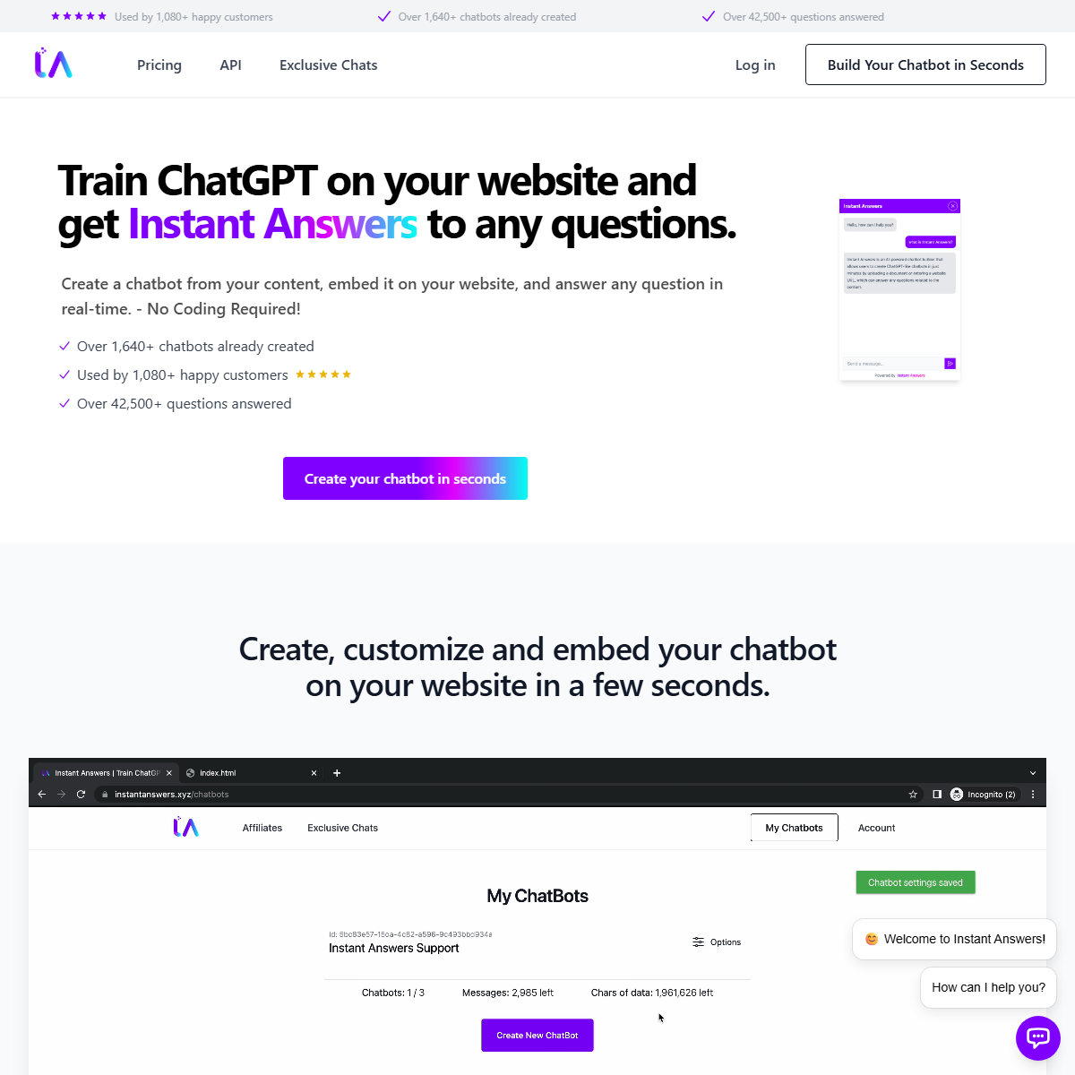 Instant Answers - customer support Tool Screenshot