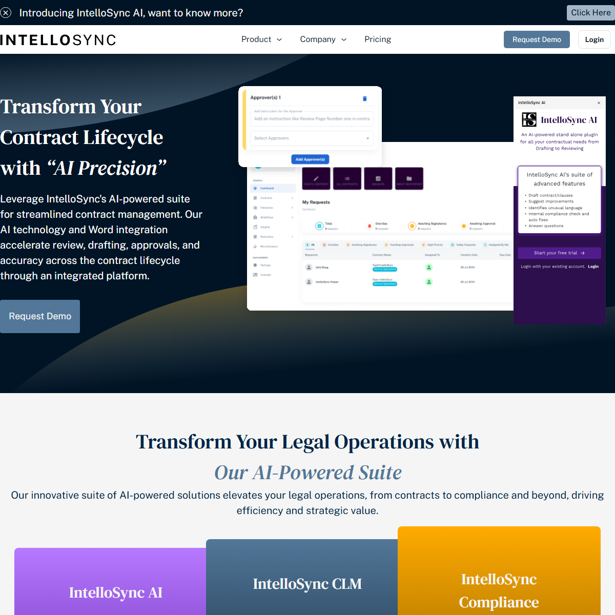 IntelloSync - legal Tool Screenshot