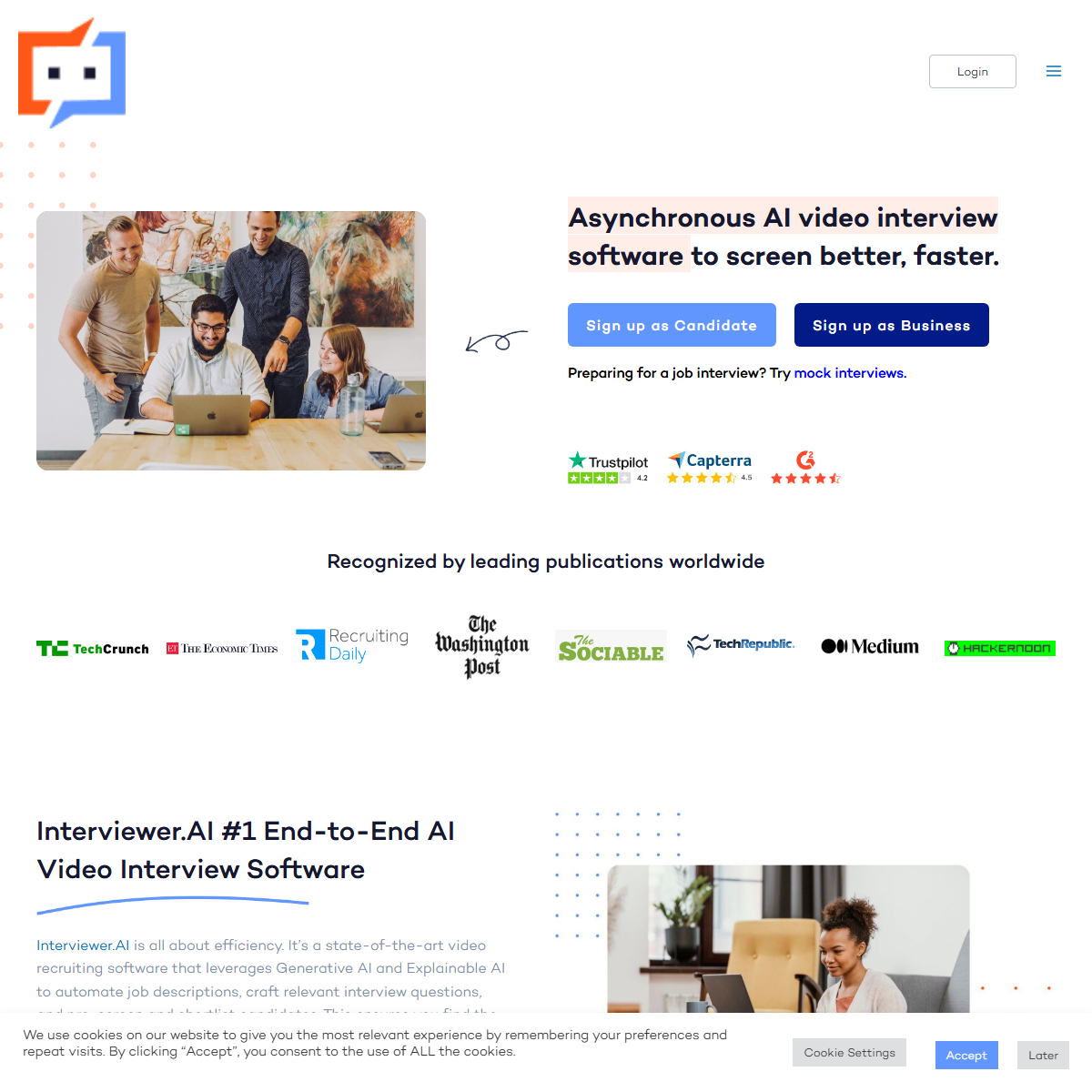 Interviewer.AI - human resources Tool Screenshot