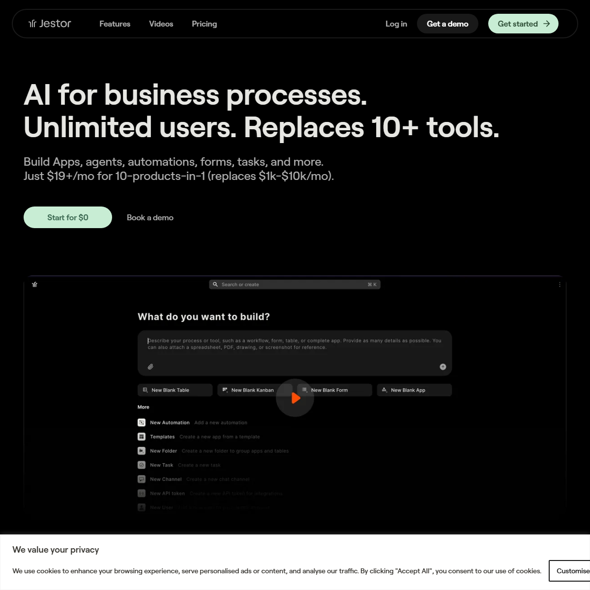 Jestor - project management Tool Screenshot