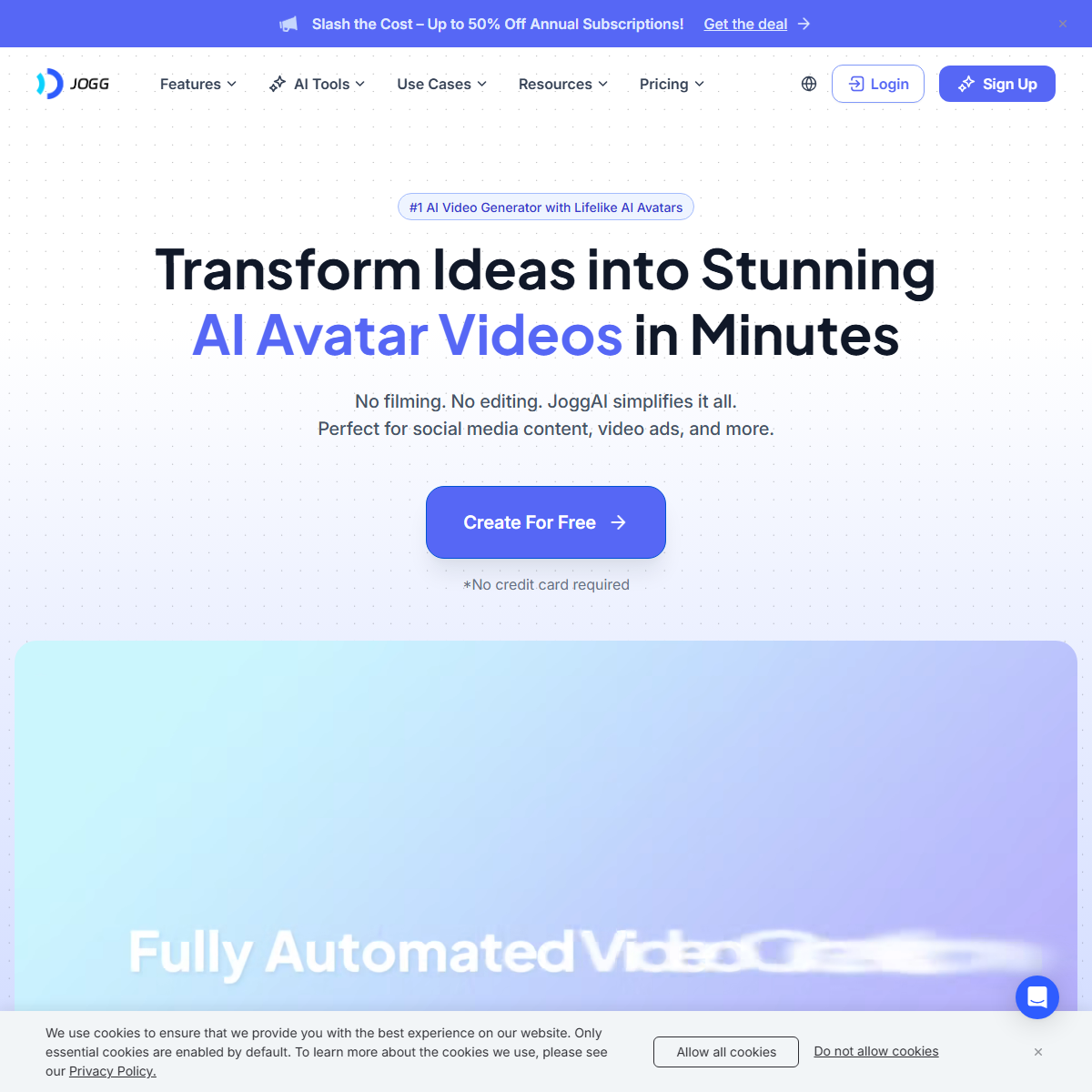 JoggAI - video generators Tool Screenshot