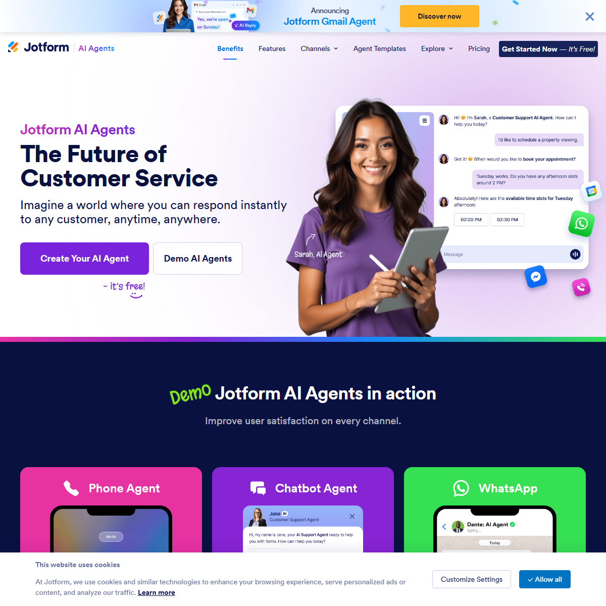 Jotform AI Agents - AI agents Tool