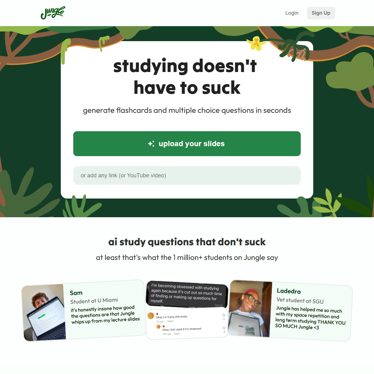 JungleAI - education Tool Screenshot