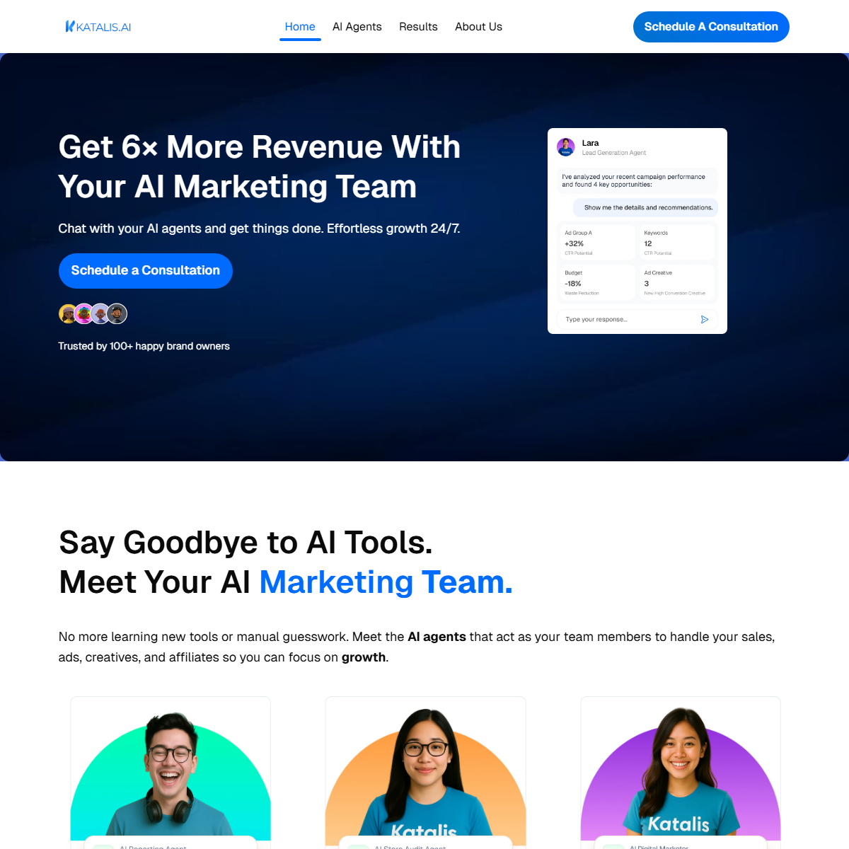 Katalis AI - marketing Tool Screenshot