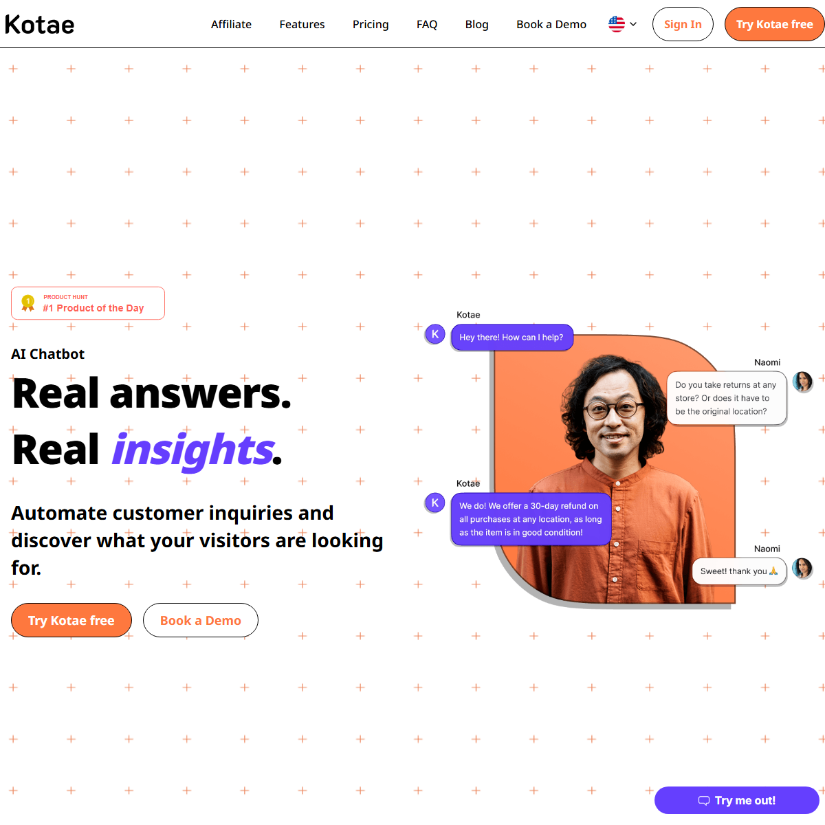 Kotae - customer support Tool Screenshot