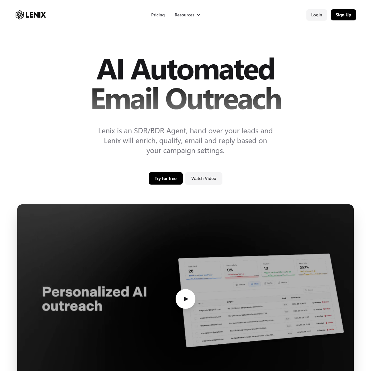Lenix - sales assistant Tool Screenshot