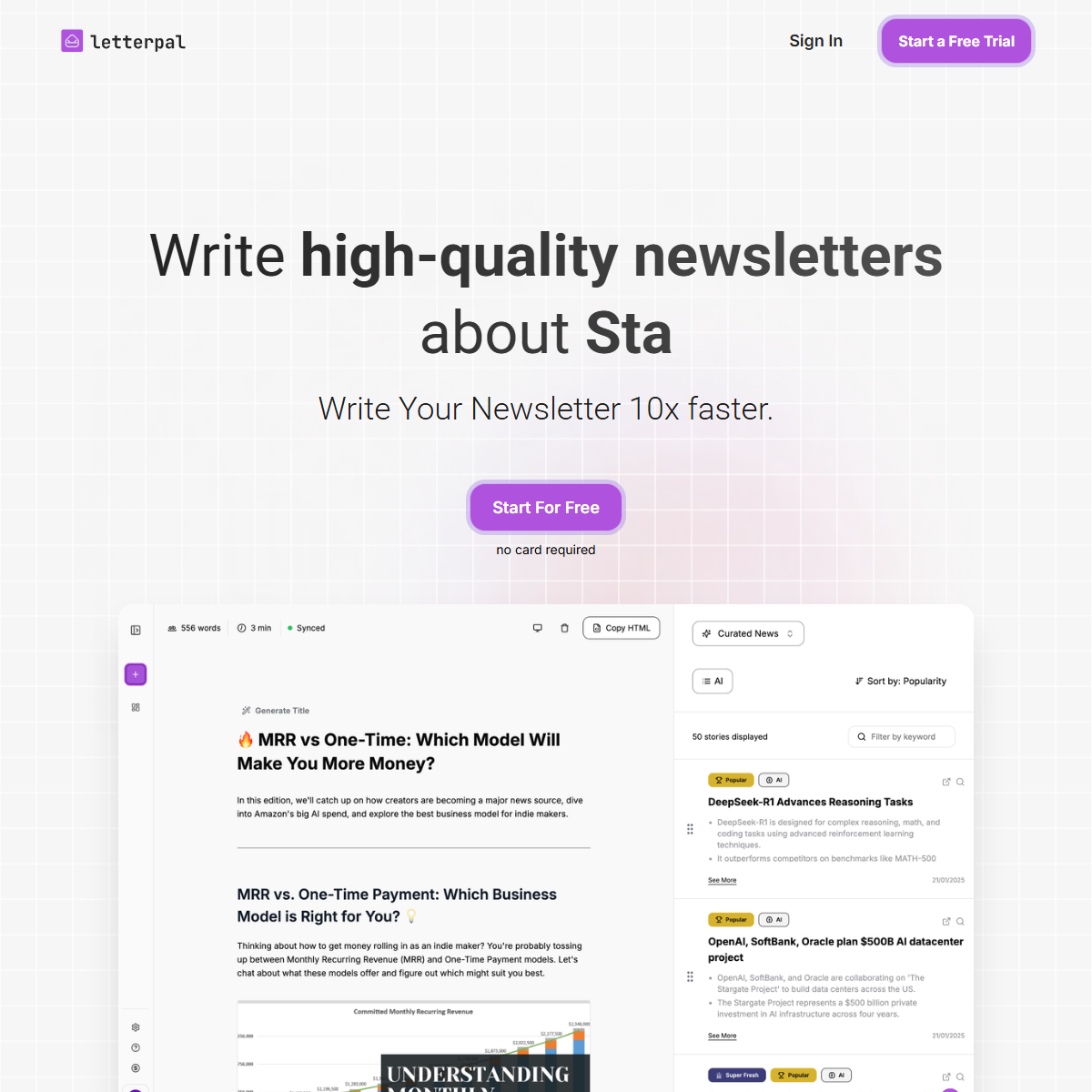 Letterpal - writing generators Tool Screenshot