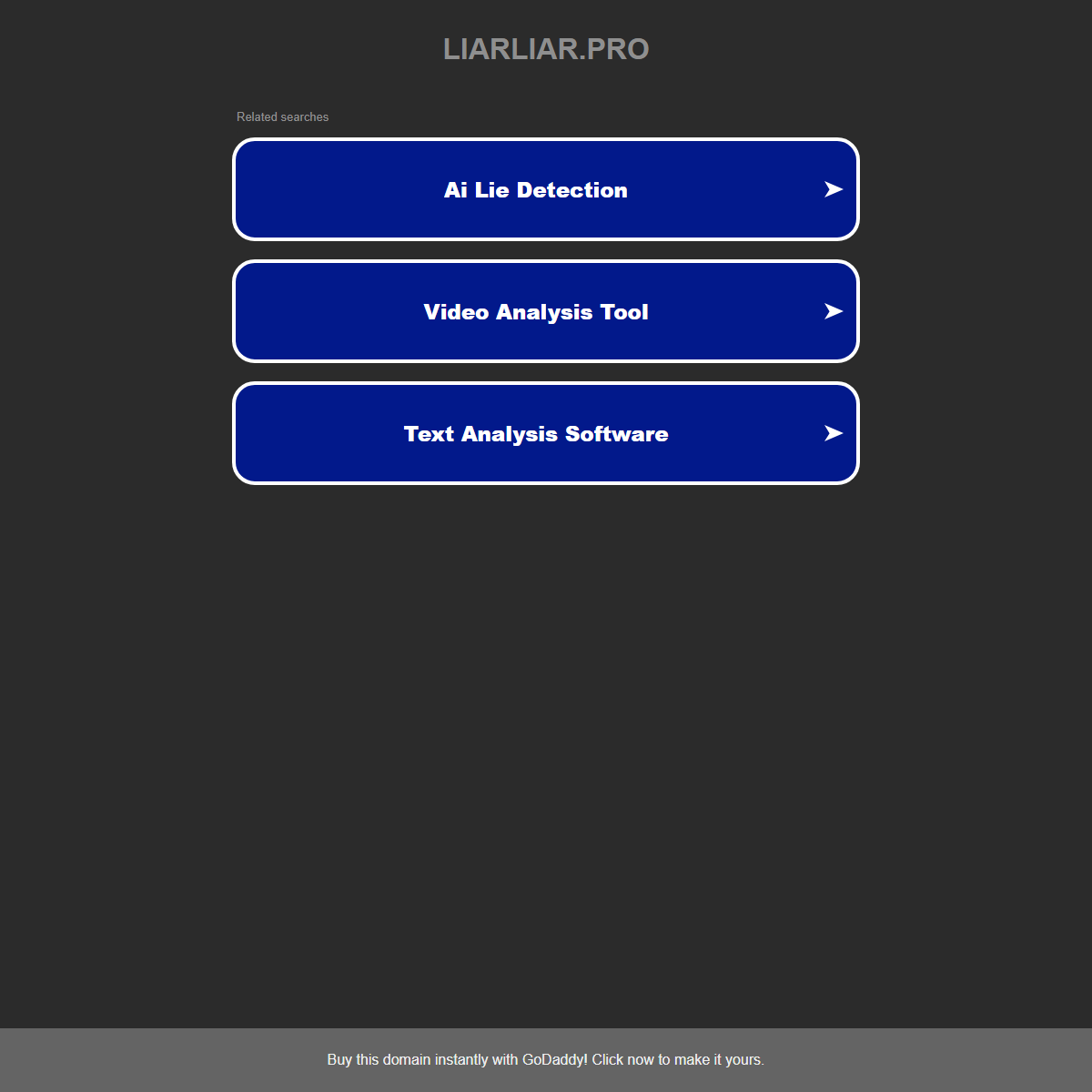 Liarliar - AI detection Tool Screenshot